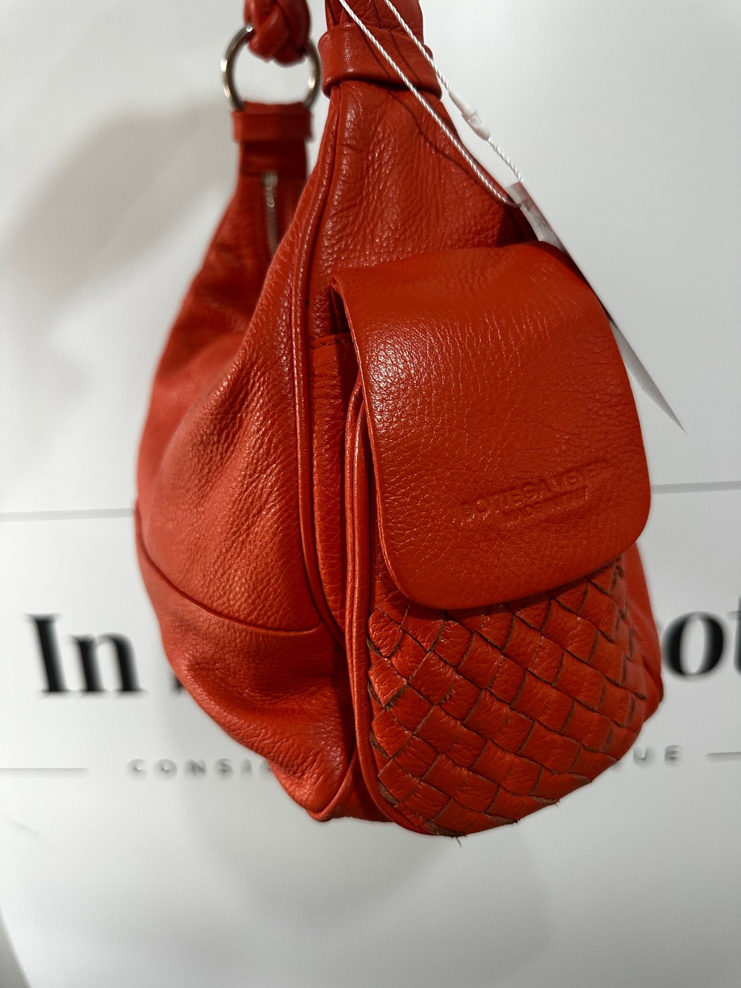 Orange Bottega Veneta Top Handle Bag