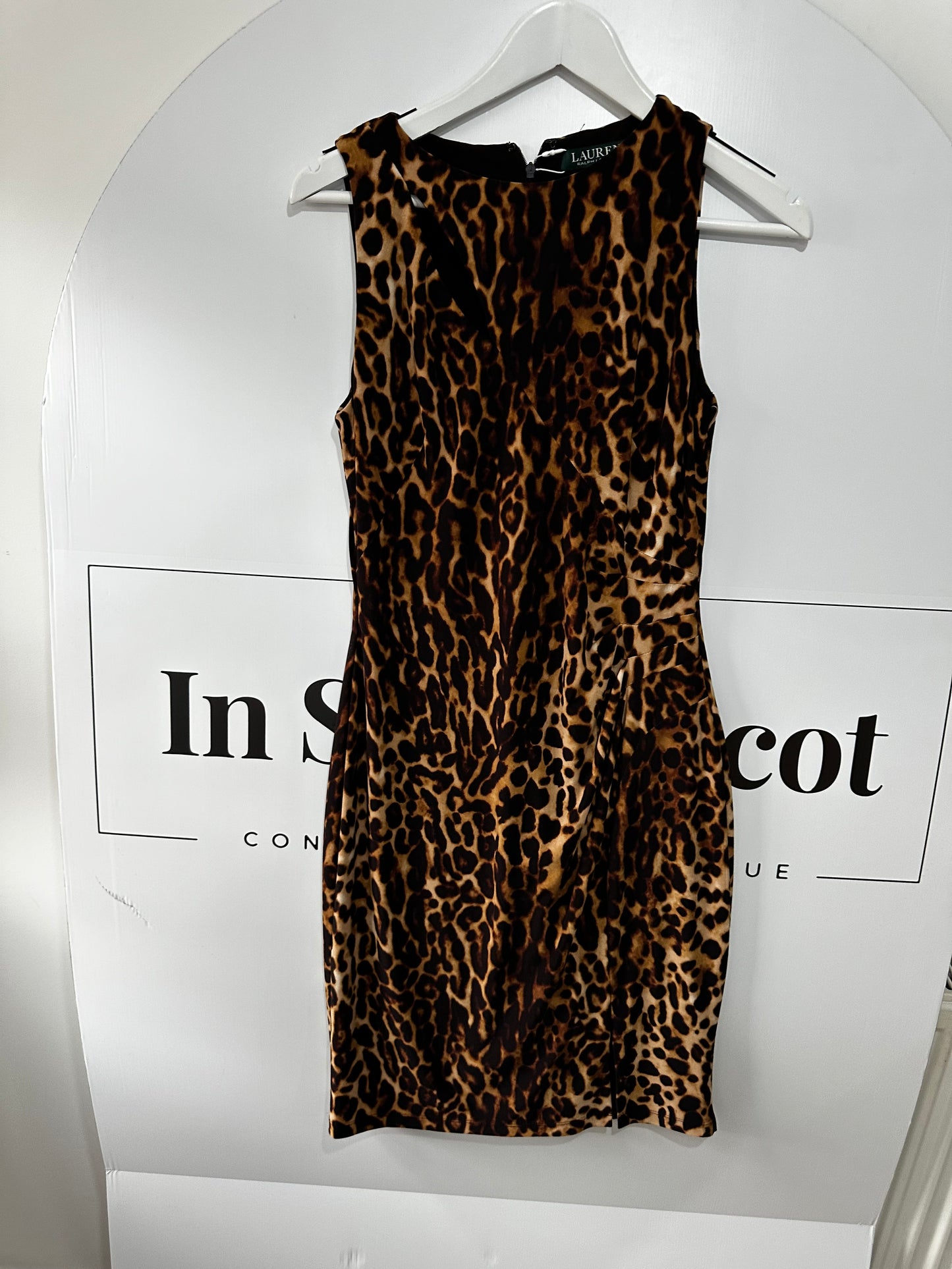 Leopard Print Lauren by Ralph Lauren Dress, Size UK 10