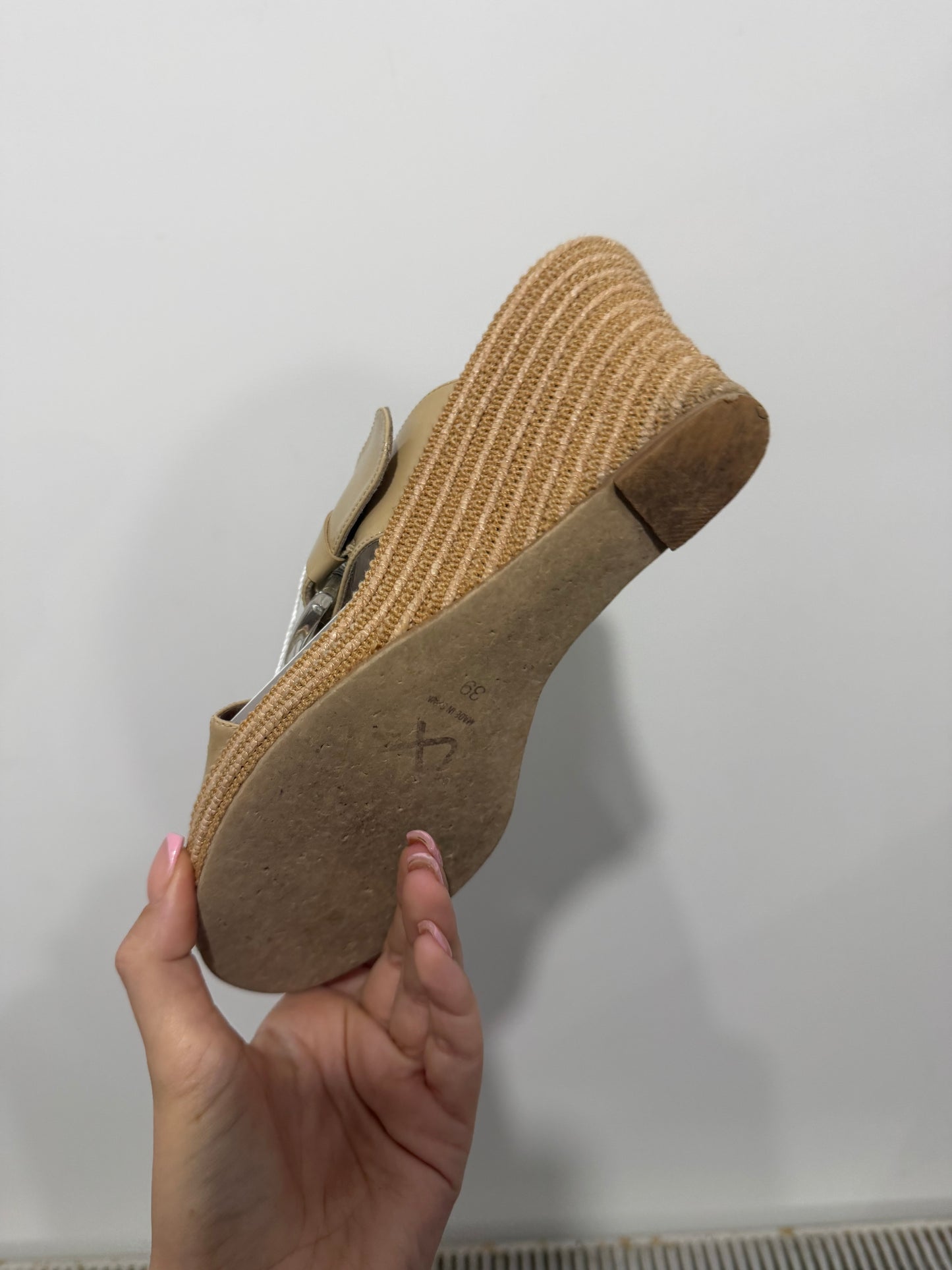 Buckle U Wedges, Size 39 - UK 6