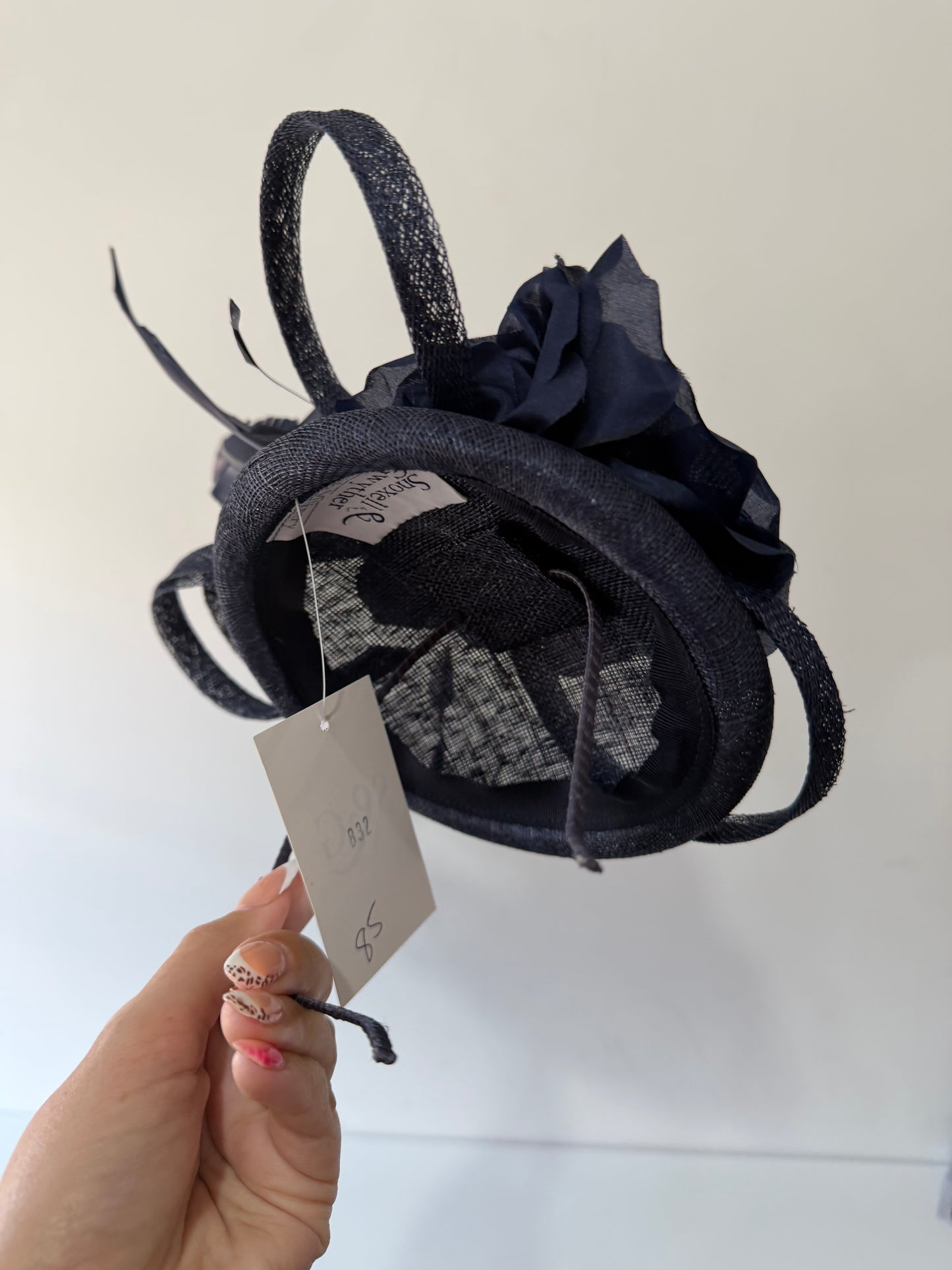 Navy Snoxell & Gwyther Pillbox Fascinator
