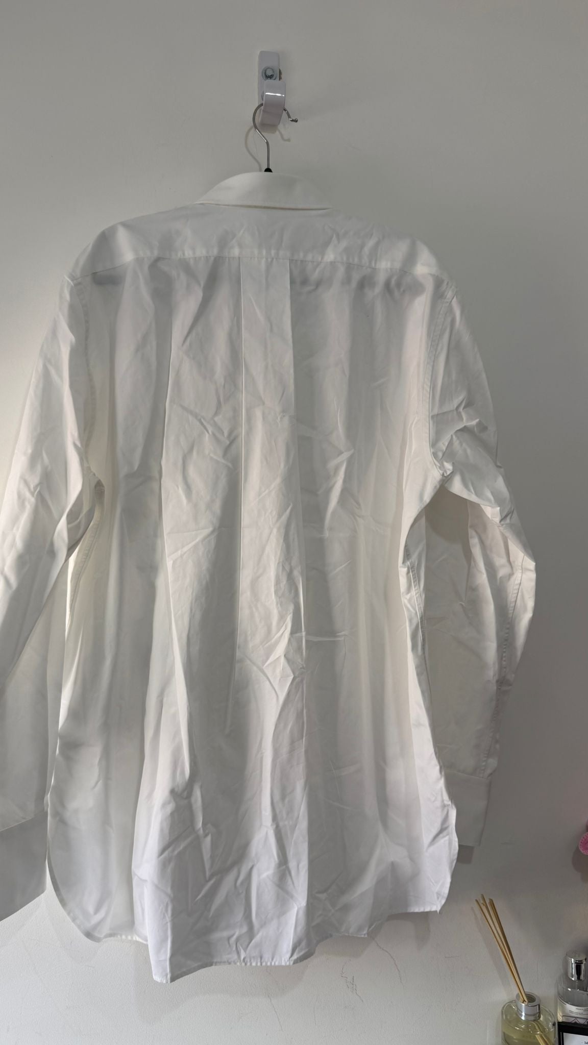 Preloved White Burberry Shirt Brand New, Size 42 Mens Large