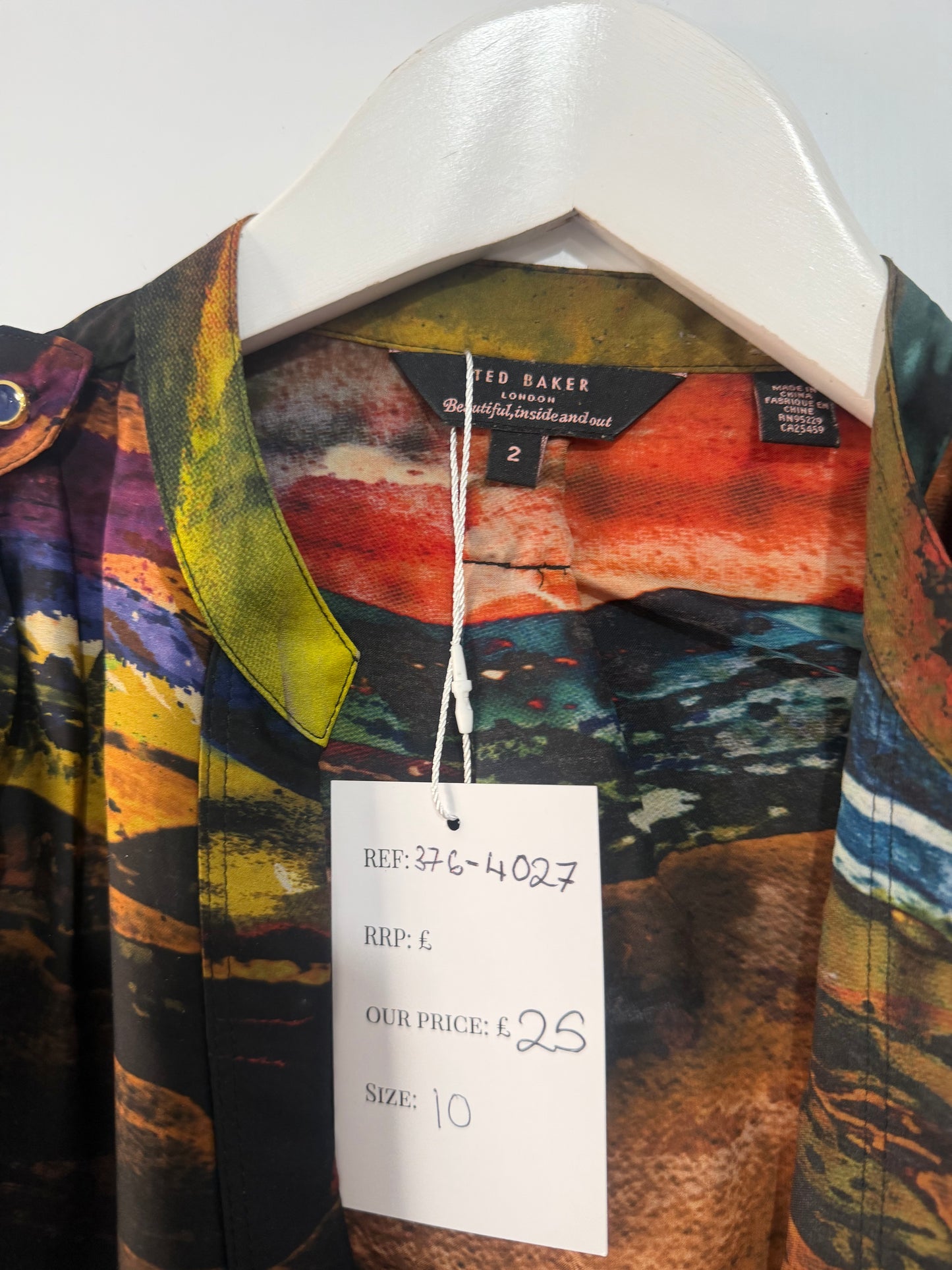 Multicoloured Ted Baker Blouse, 10