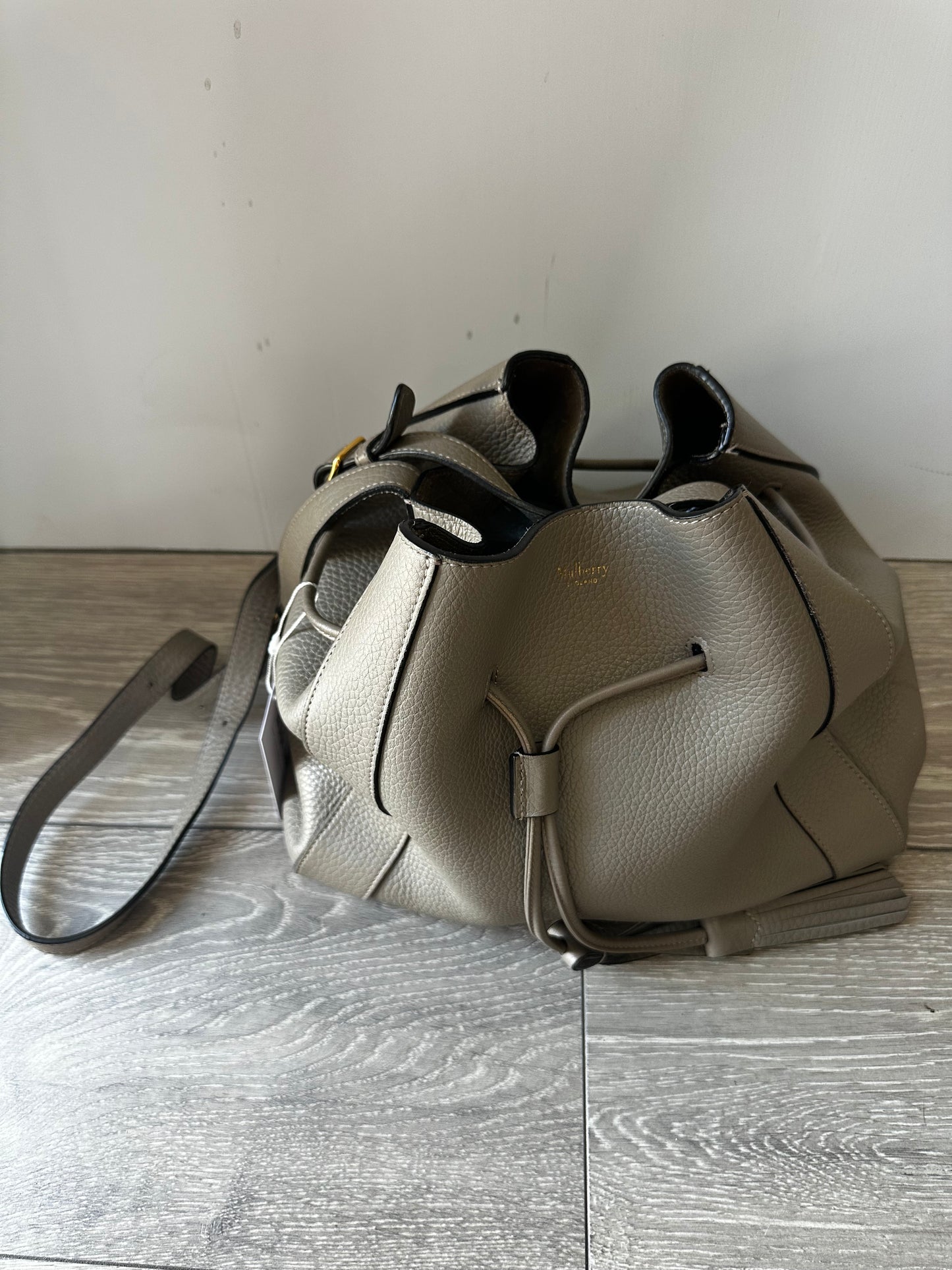 Grey Mulberry Bucket Handbag