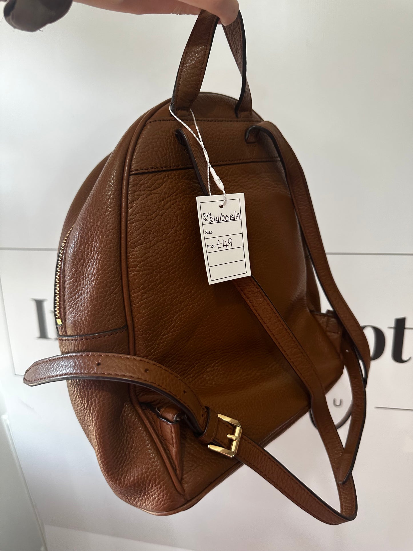 Brown Tan Michael Kors Backpack