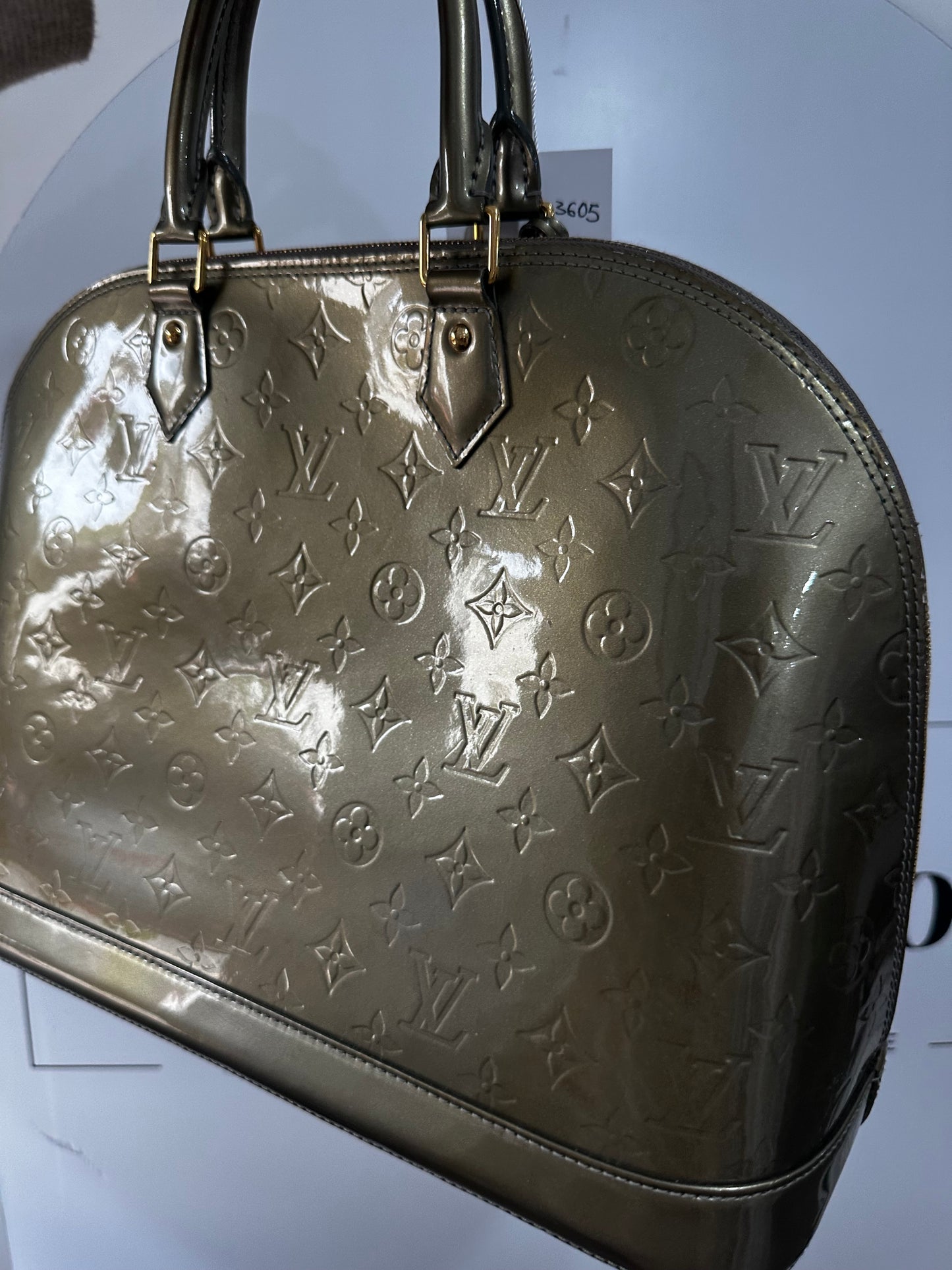 Vernis Vintage Louis Vuitton Handbag, Large Alma