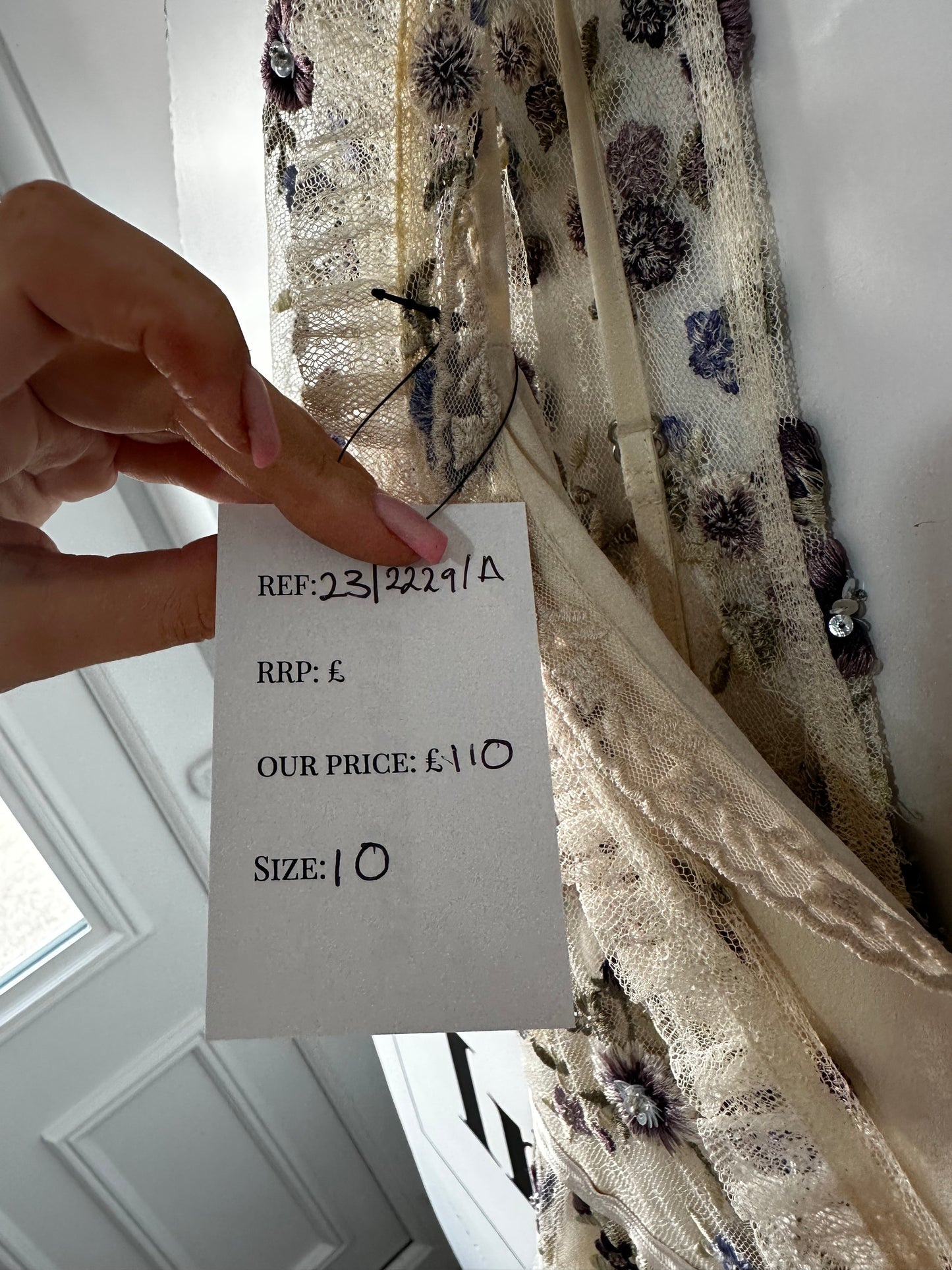 Cream Needle & Thread Dress, Size 10