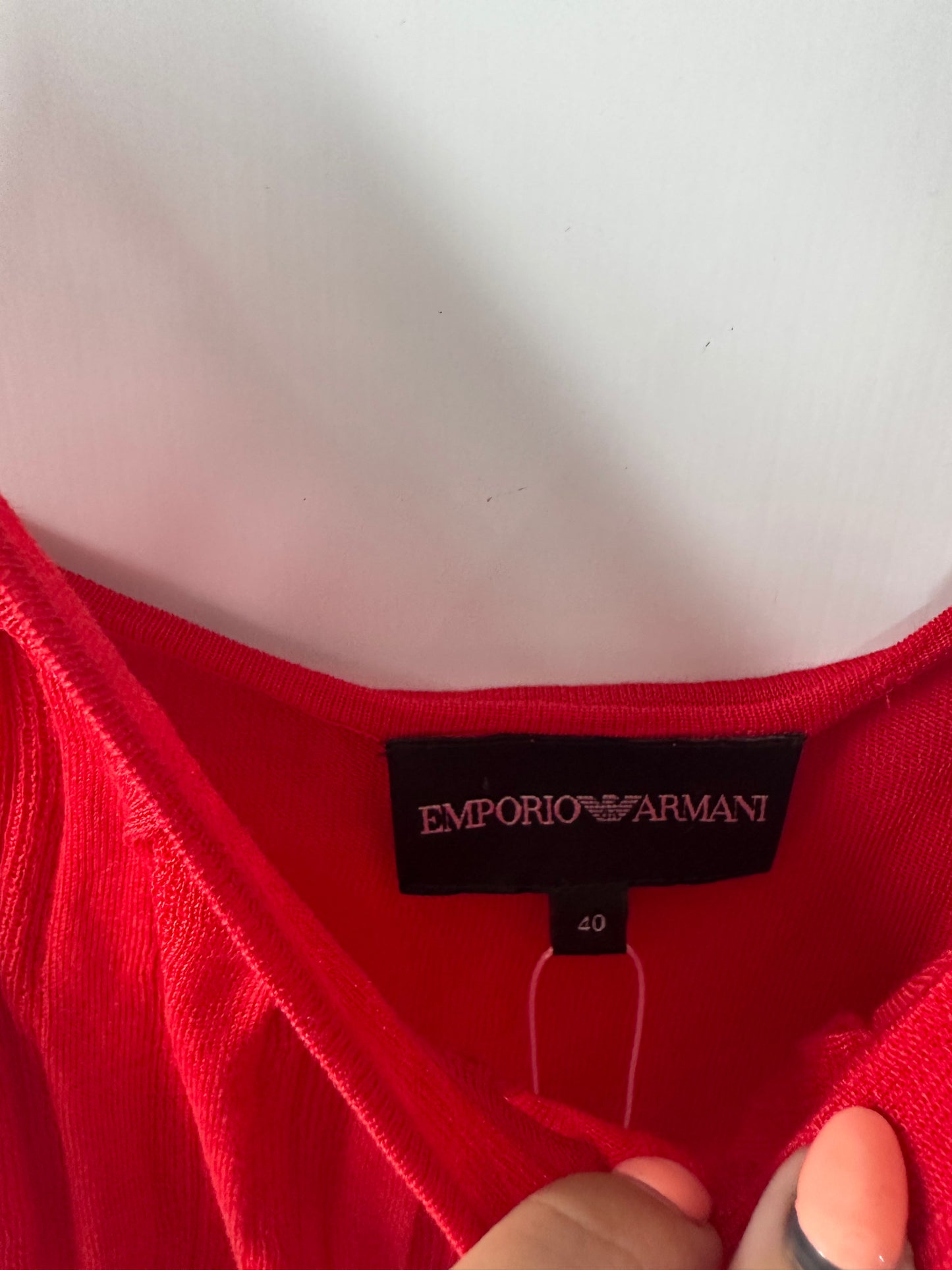 Red Emporio Armarni Cami, Size S