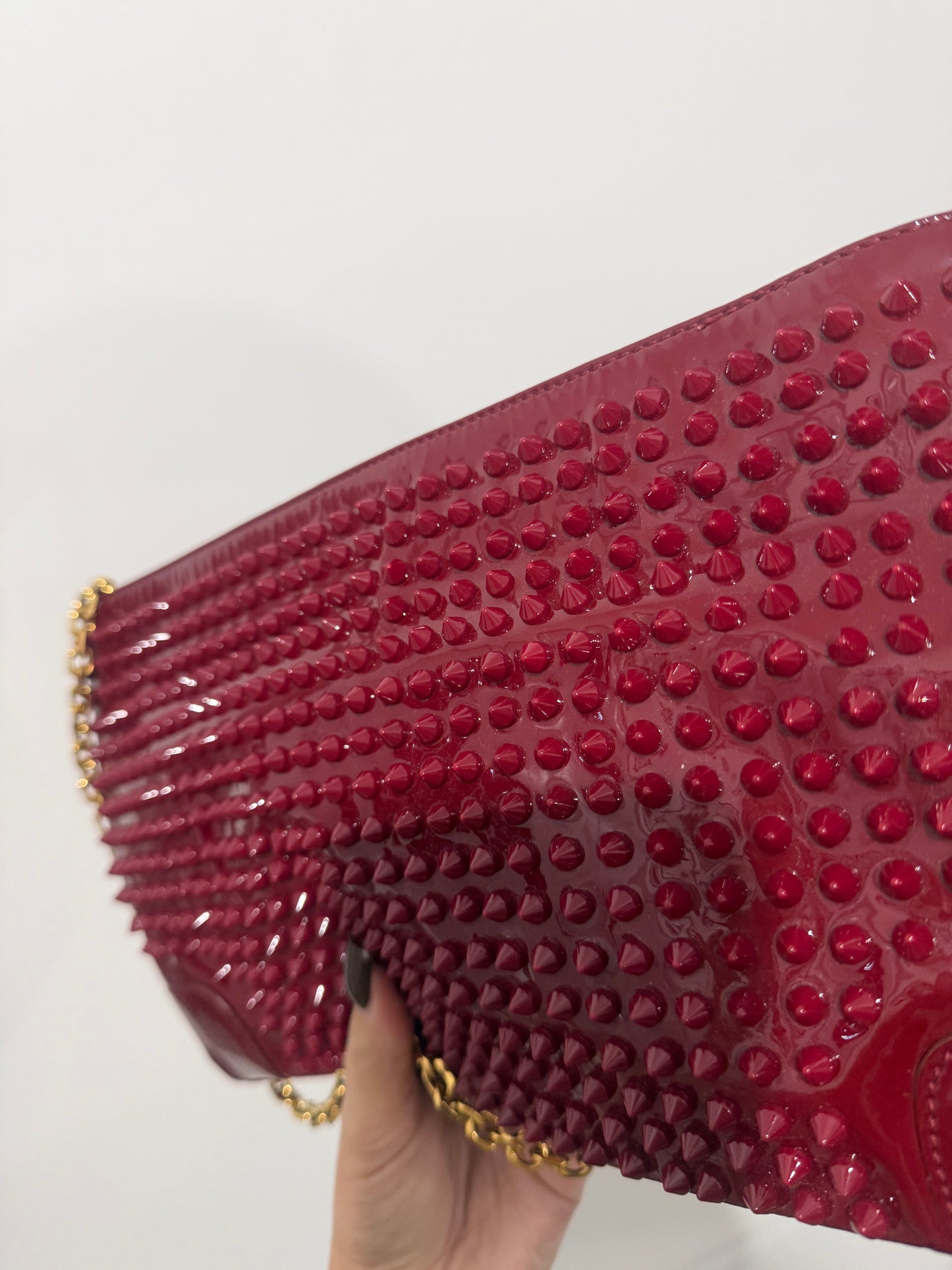 Burgundy Red Rockstud Christian Louboutin Bag, limited edition