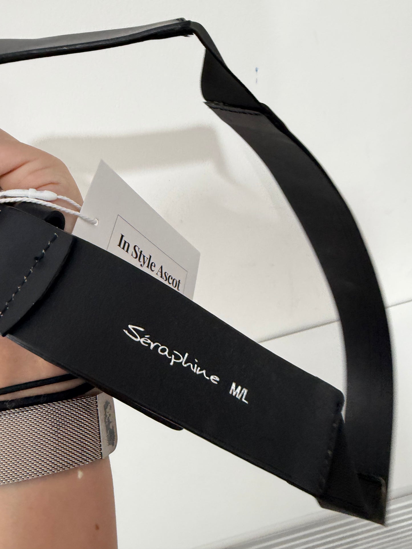 Pre-owned black Seraphine Belt, Max 105 cm