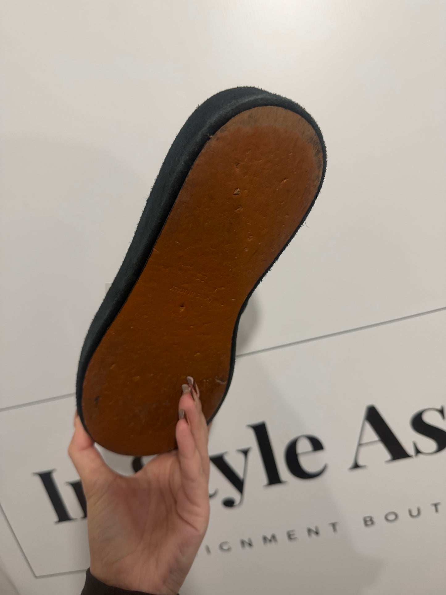 Black atelier atp Shoes, Size 5