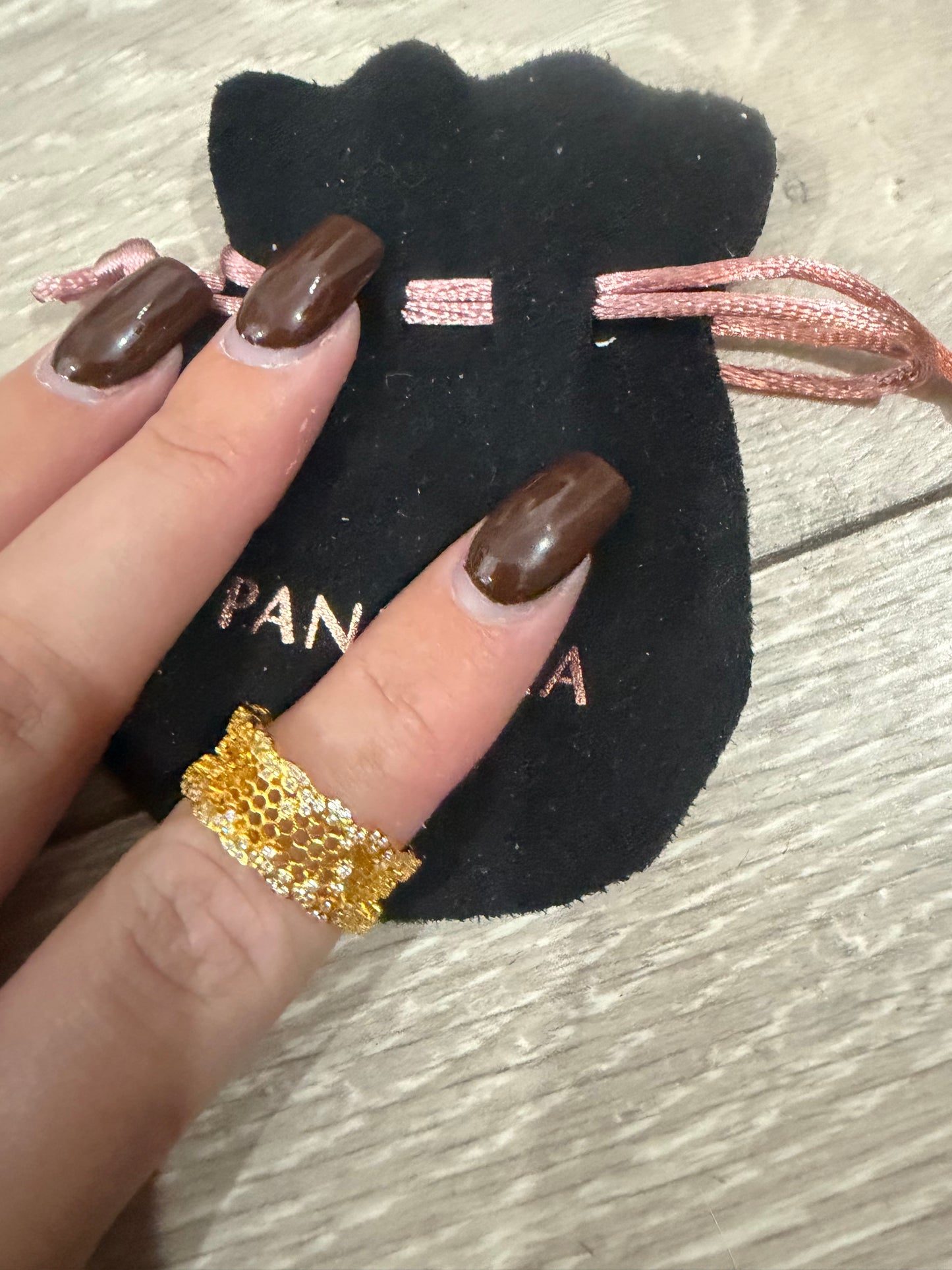 Gold and Silver Pandora Ring, Small