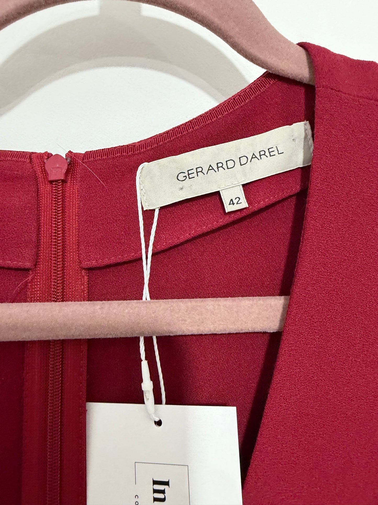 Preloved Burgundy Gerard Darel Dress, Size 14
