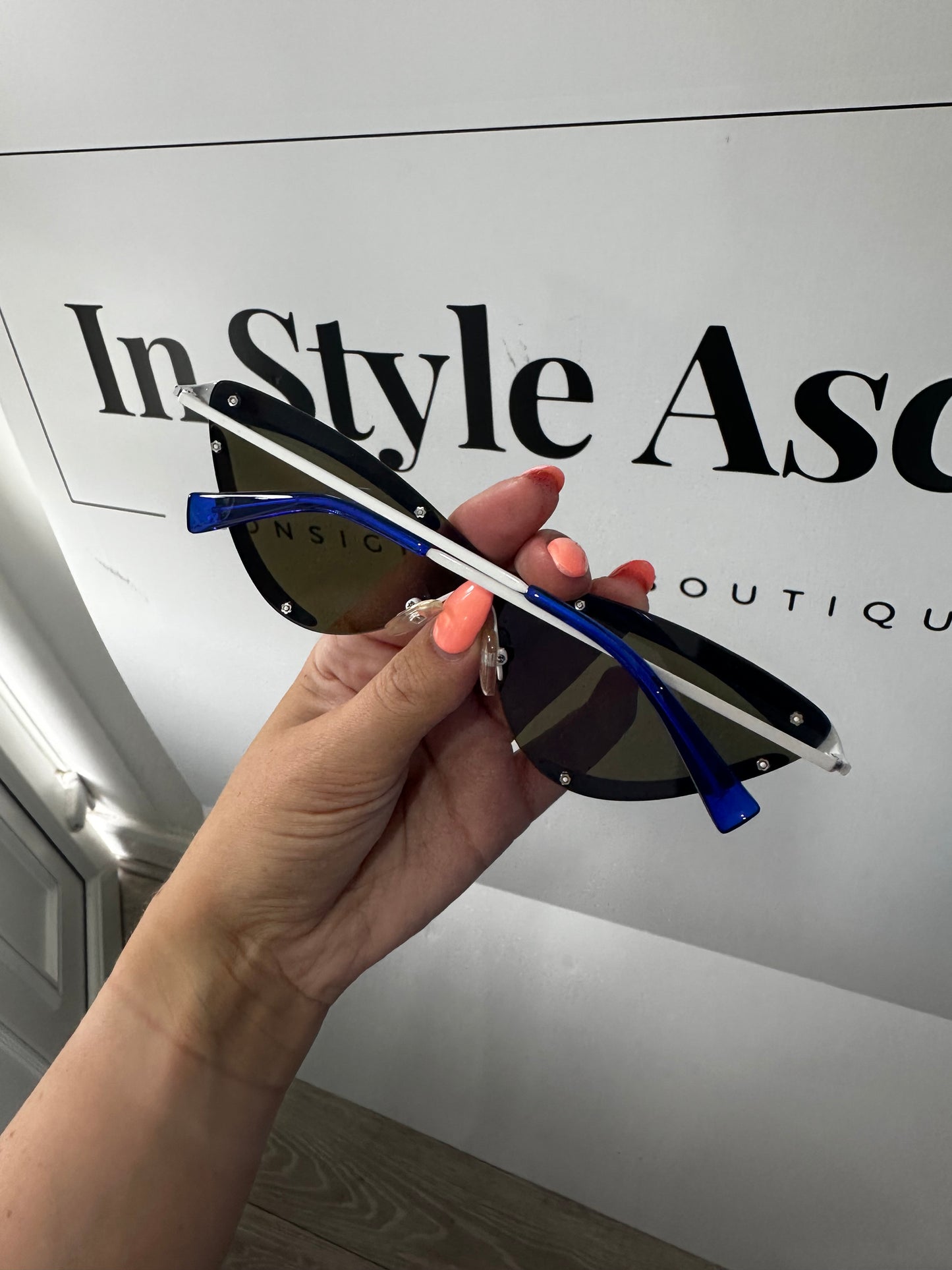 Blue Le Specs X Adam Selman Sunglasses