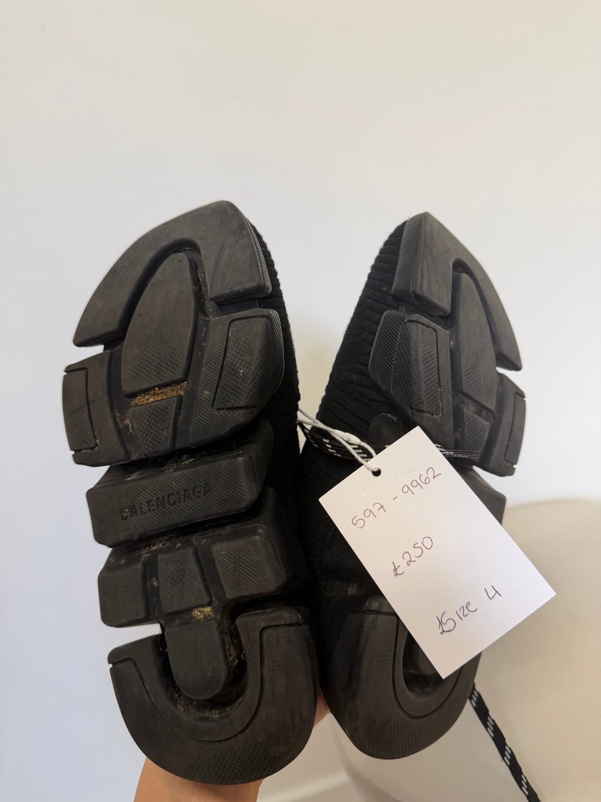 Preloved Balenciaga Trainers Size 4 - 37 Black