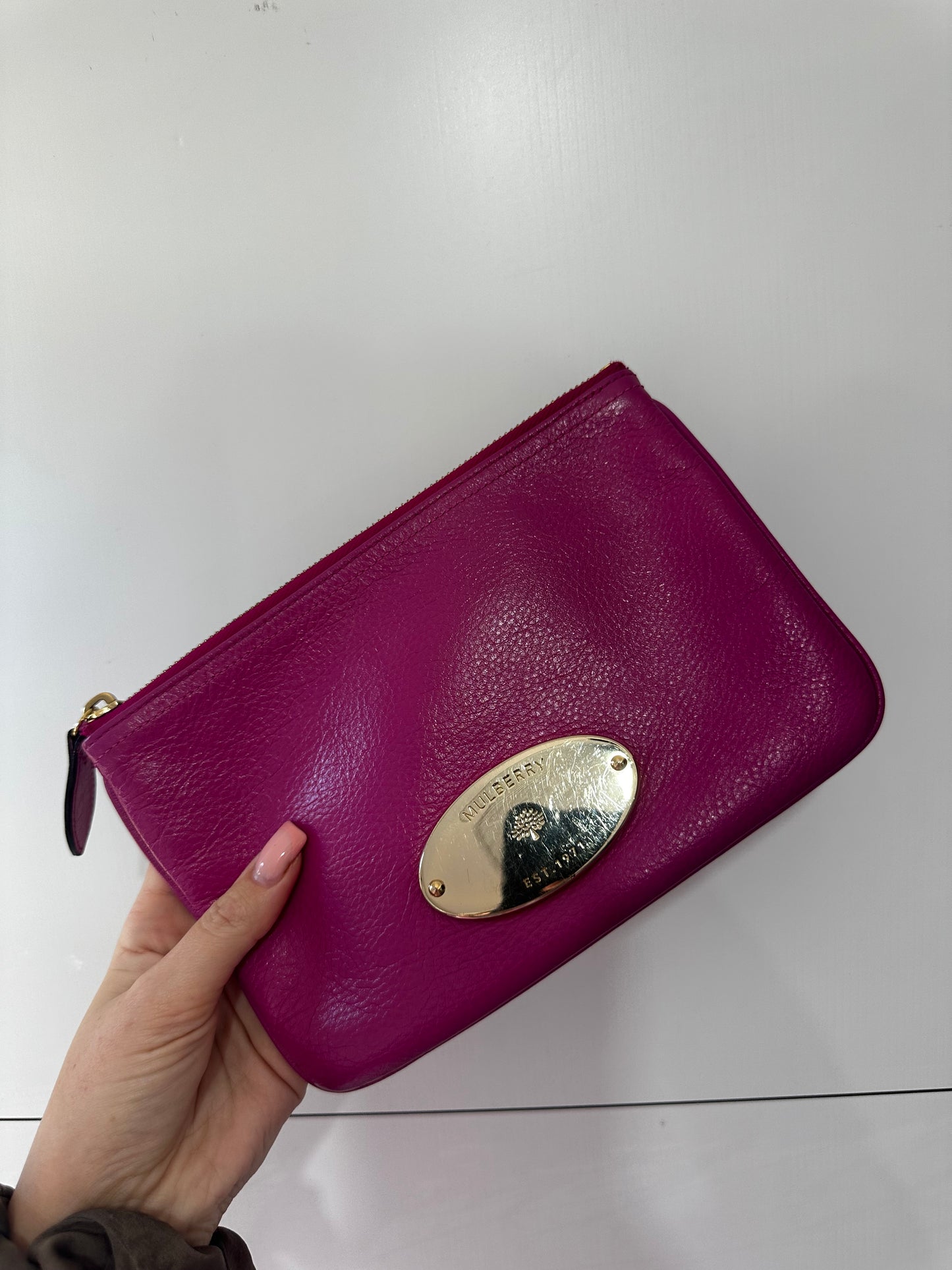 Hot Fuchsia Mulberry Clutch