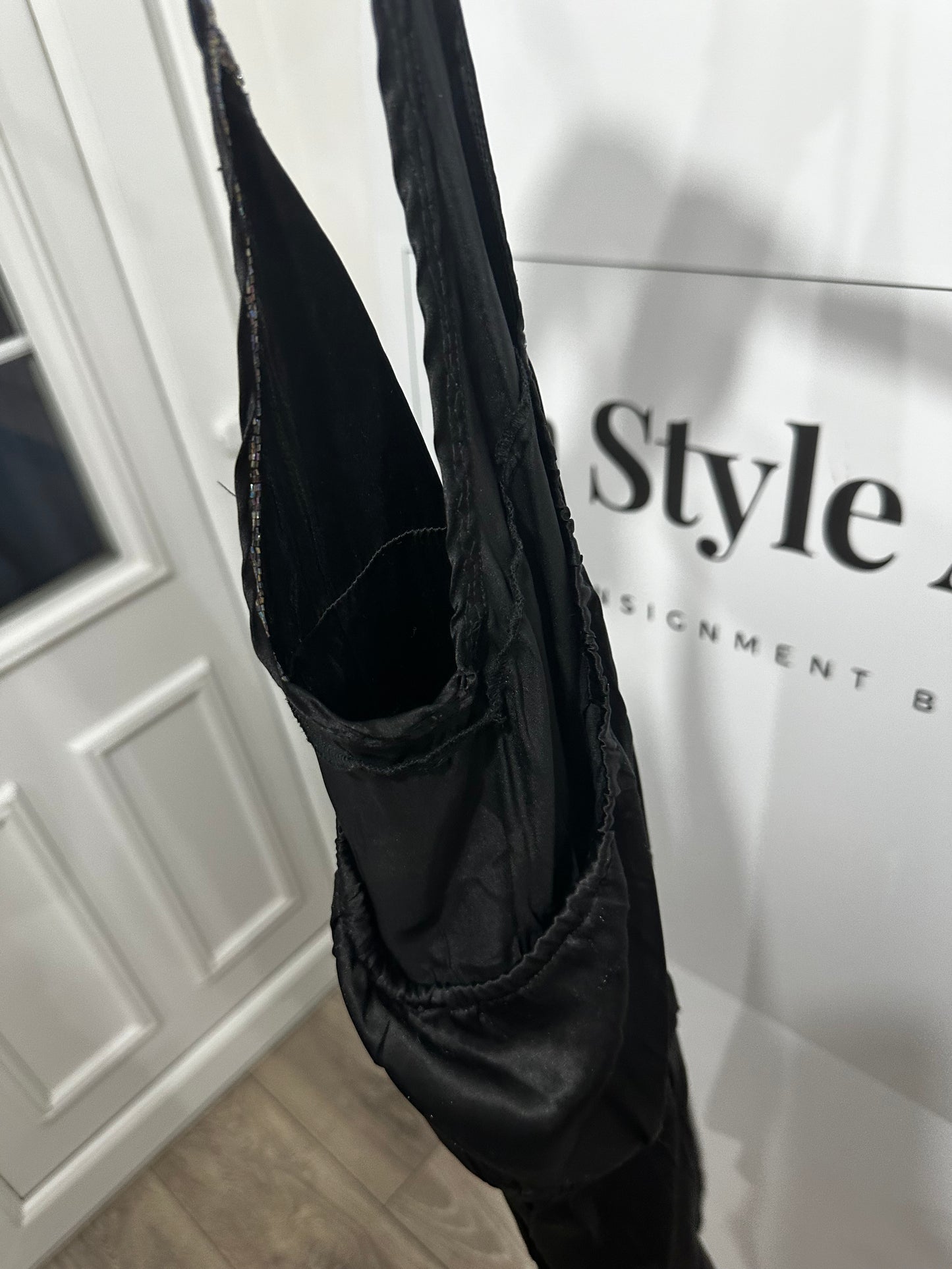 Black OneSeason 100% Silk Dress, Size Small