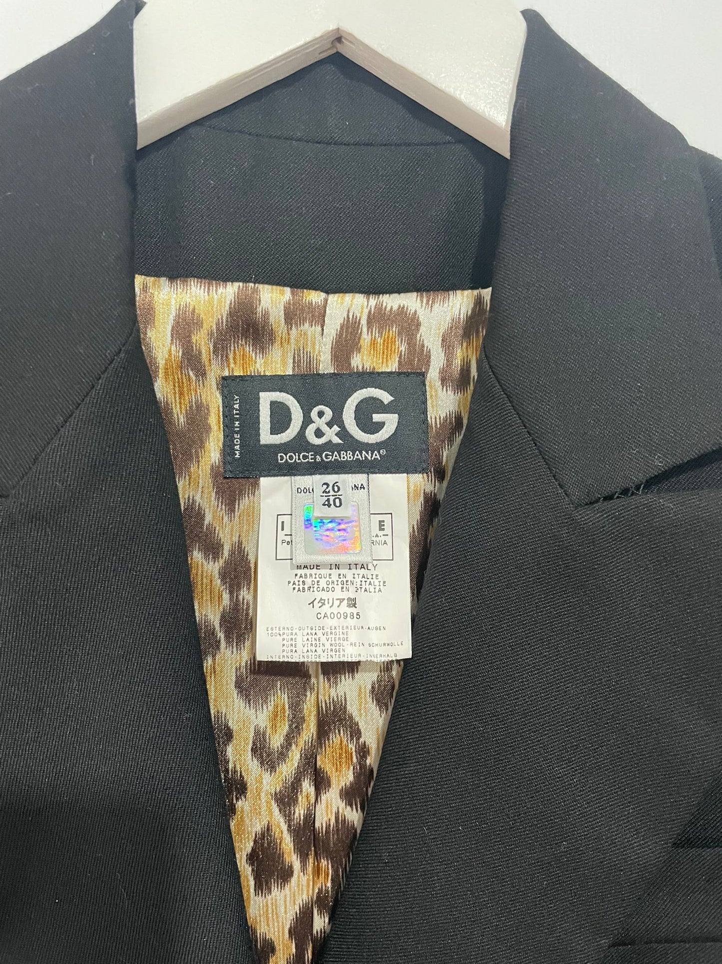 Black D&G Suit, Small
