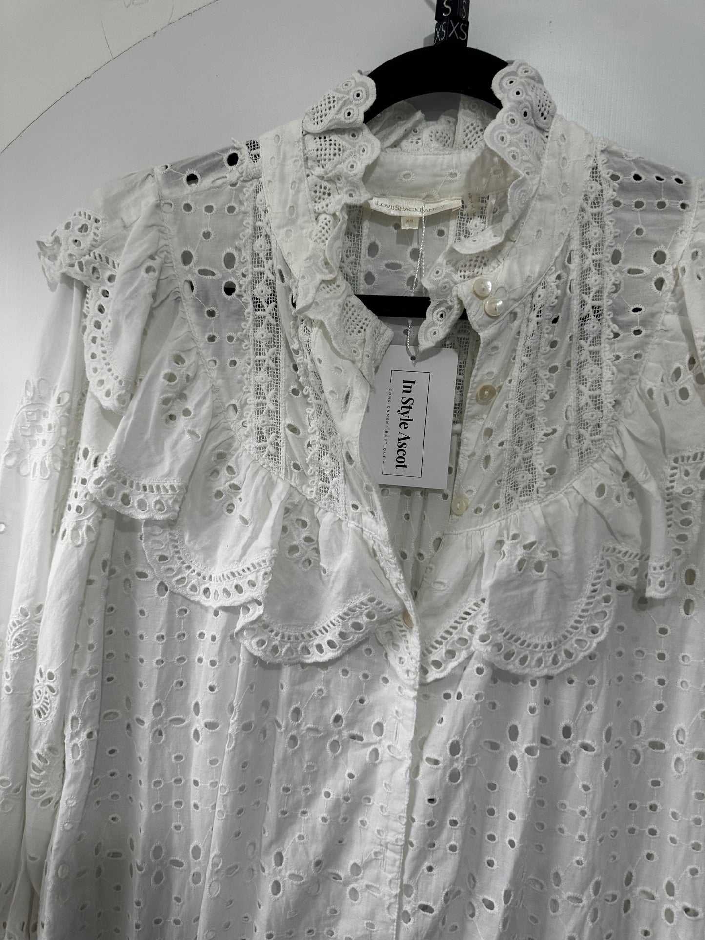 White LoveShackFancy Dress, Size XS/S
