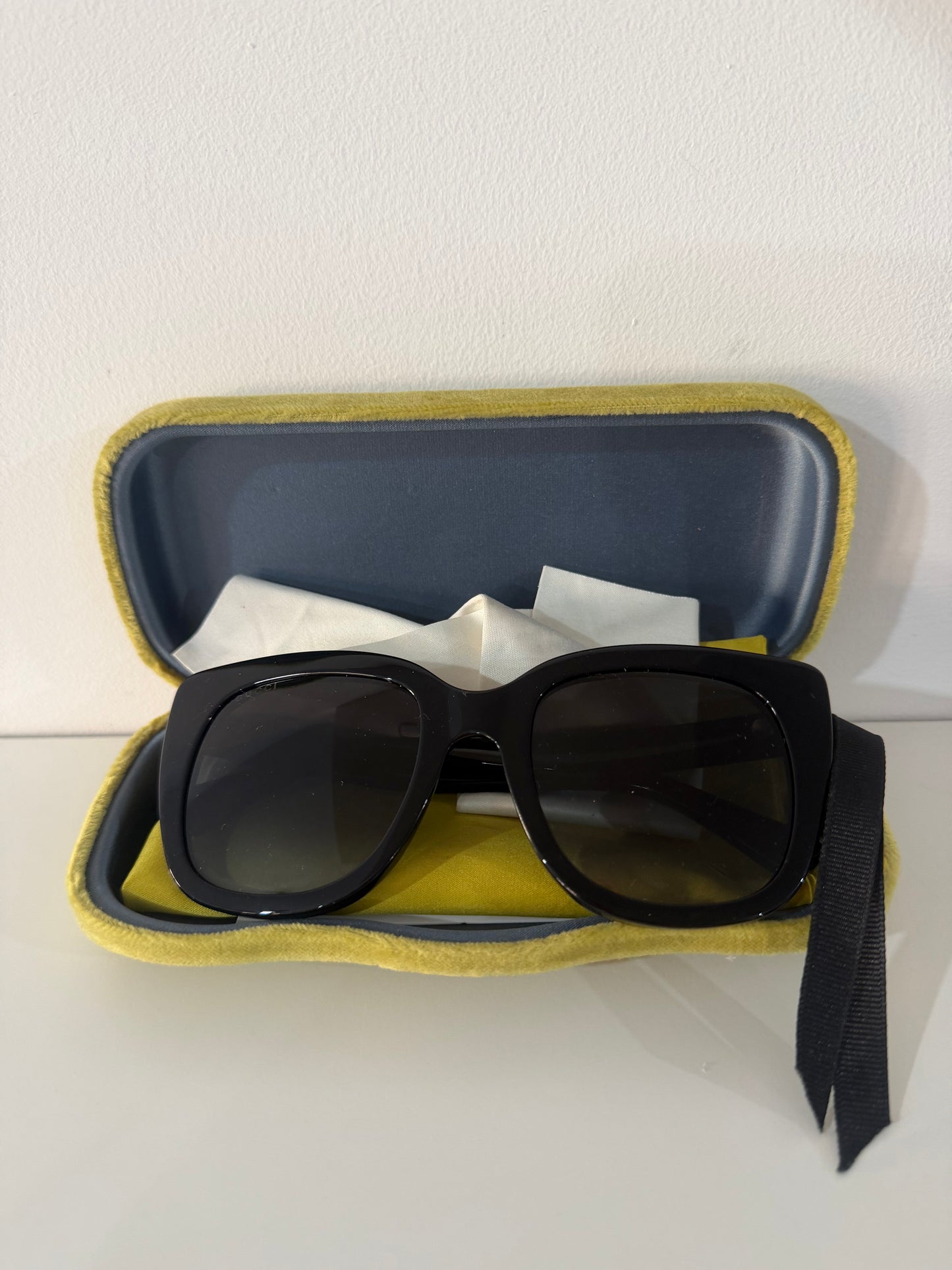 Black Gucci Sunglasses, with Case