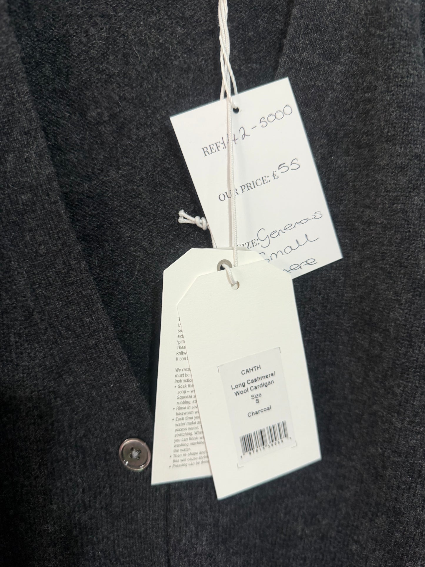 Grey Toast Cashmere Jumper, very generous S