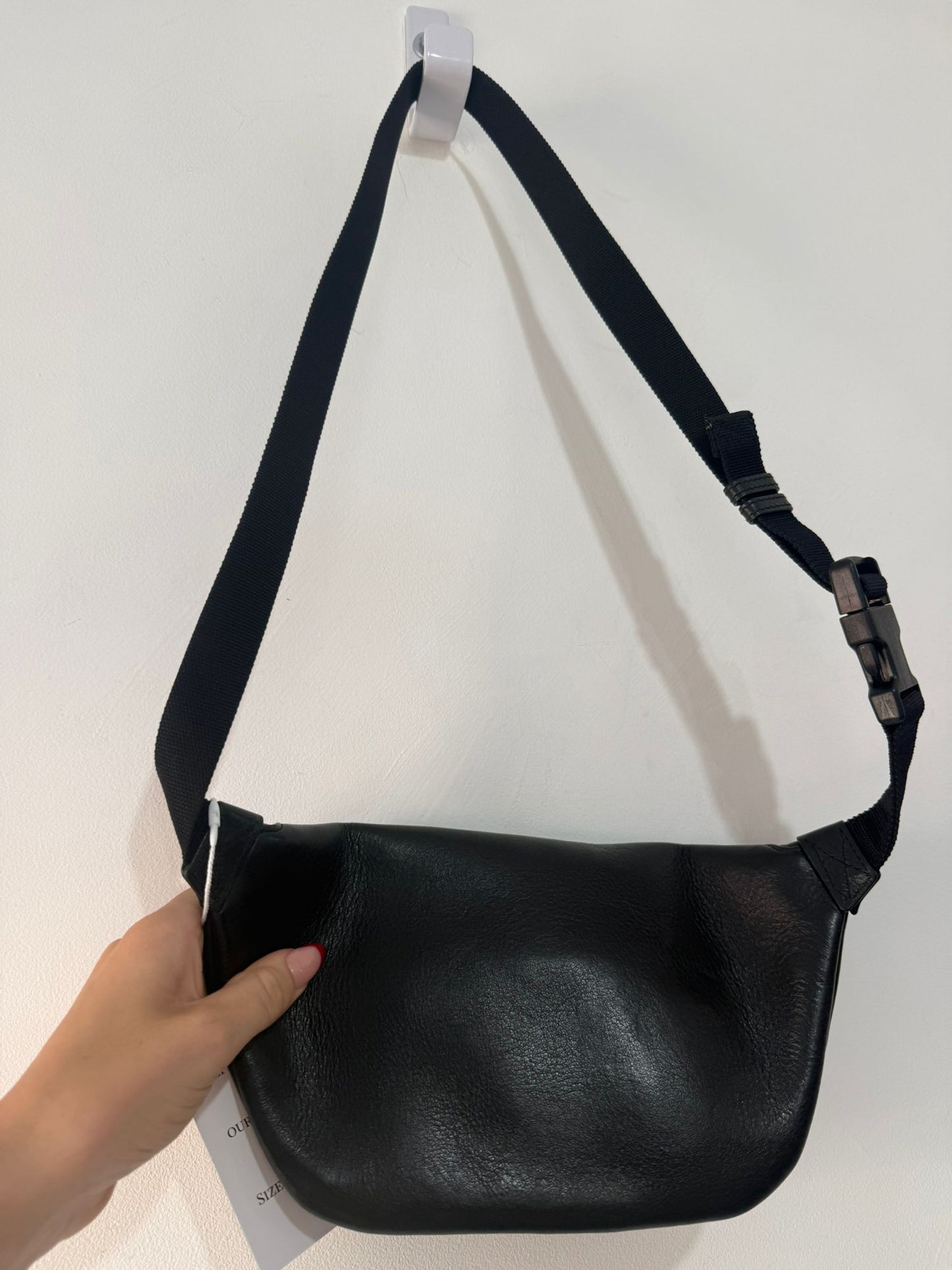 Preloved Black Balenciaga Bum Bag