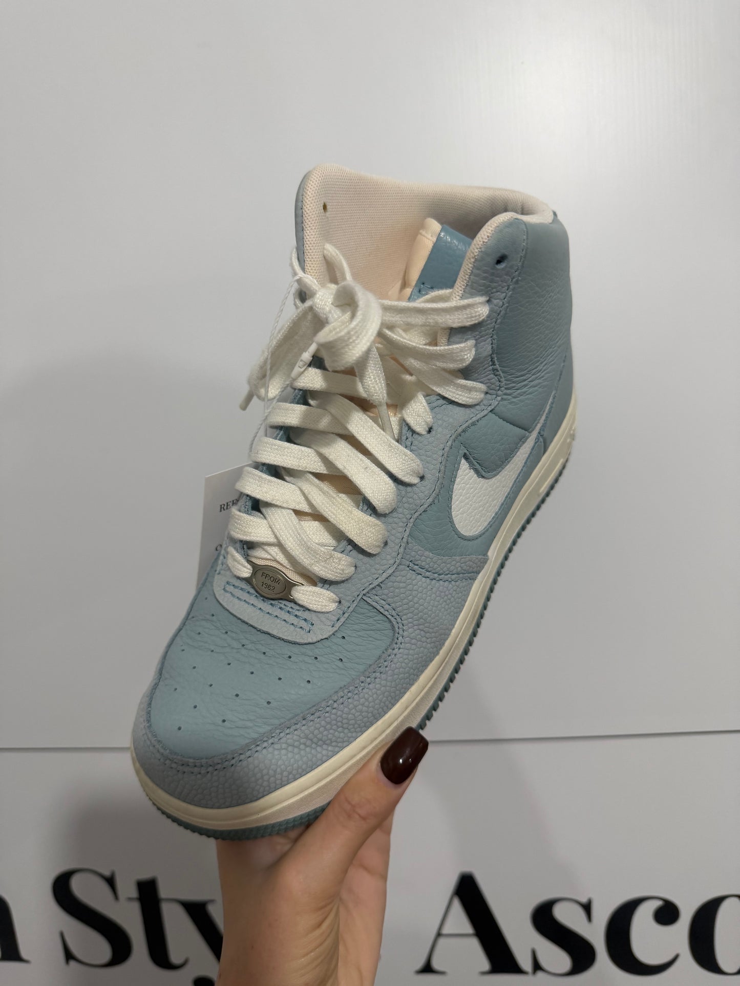 Blue Nike High Top Sneakers, Size 5.5