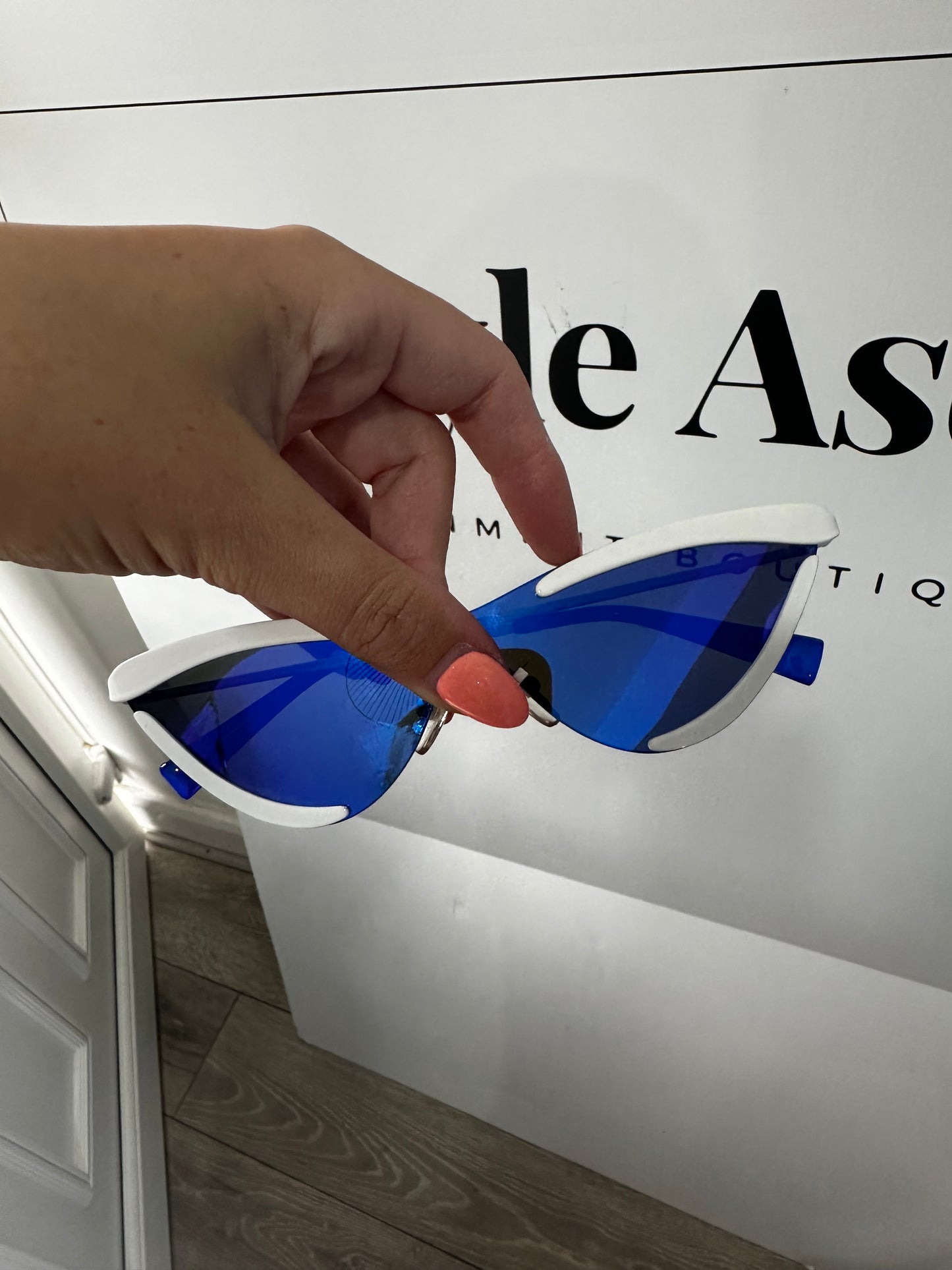 Blue Le Specs X Adam Selman Sunglasses