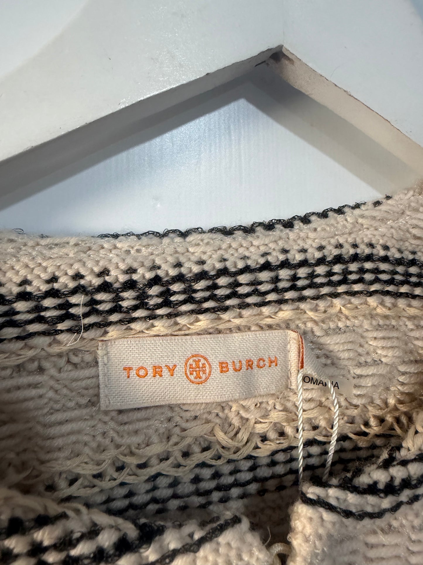 Cream Tory Burch Coat, Size Medium