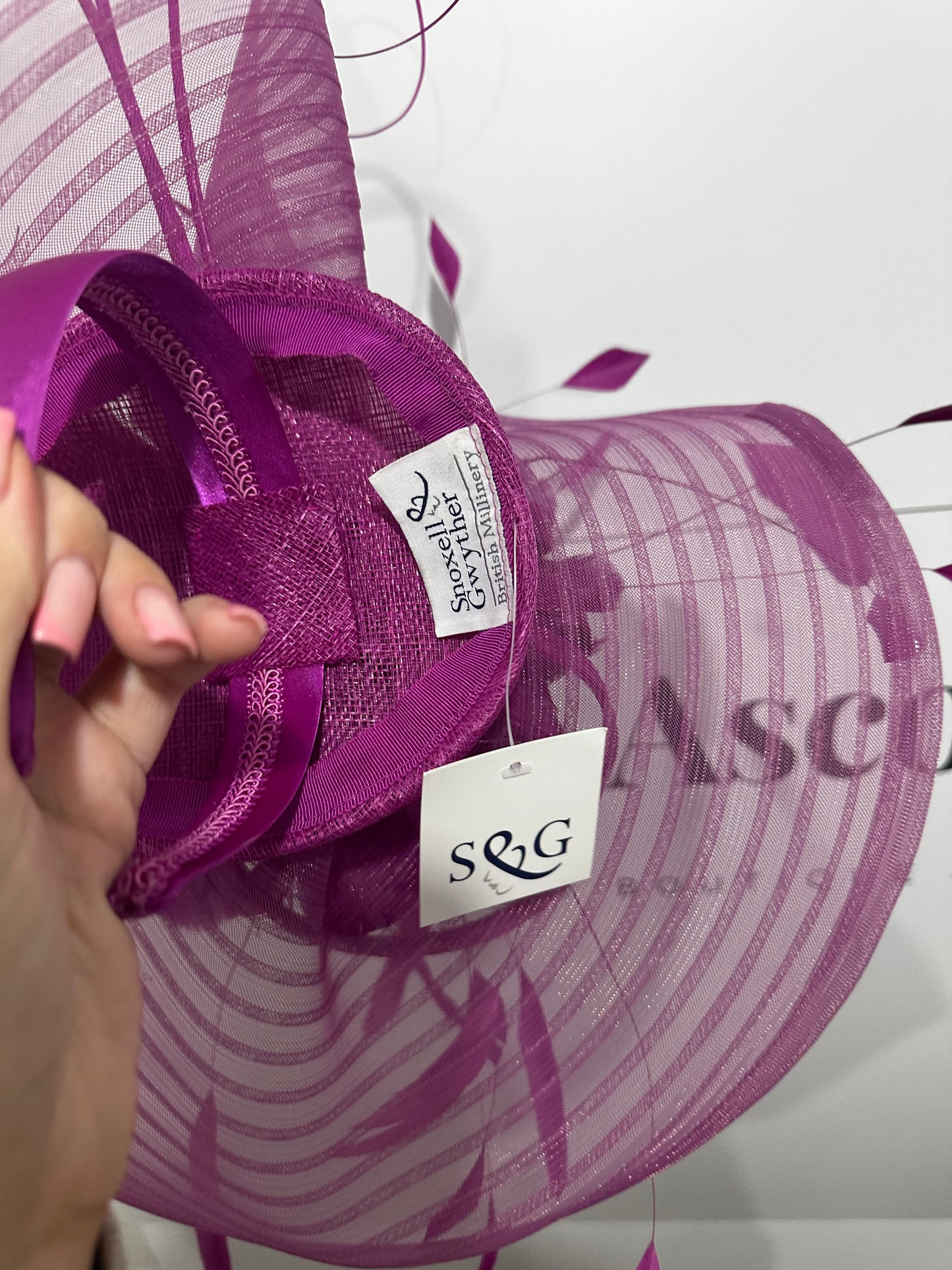 Purple Fascinator