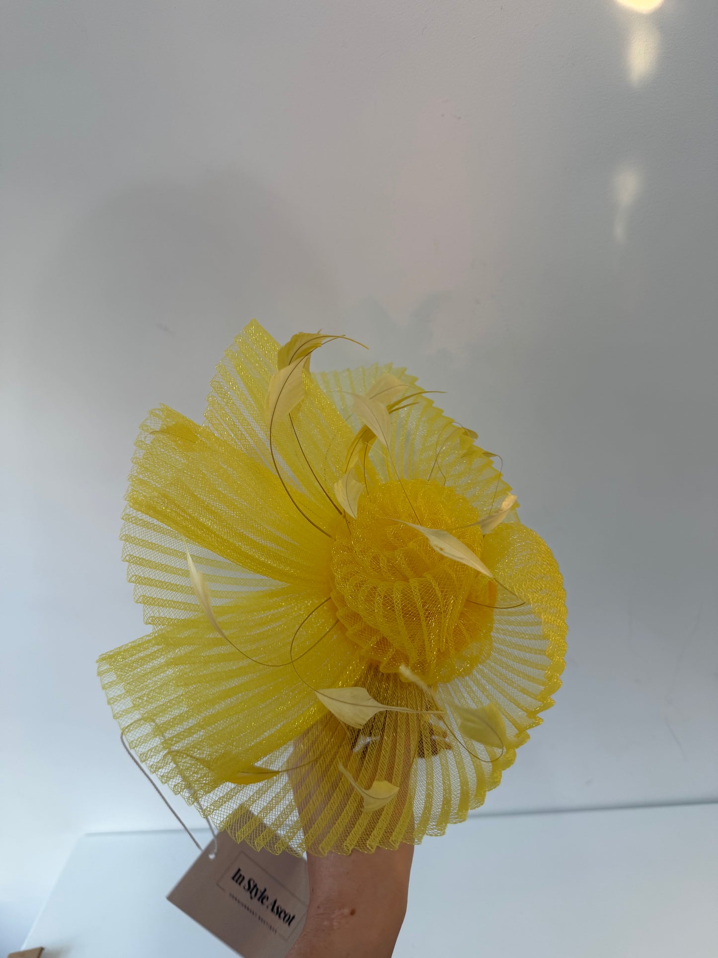 Preloved Yellow Ascot Fascinator Headband