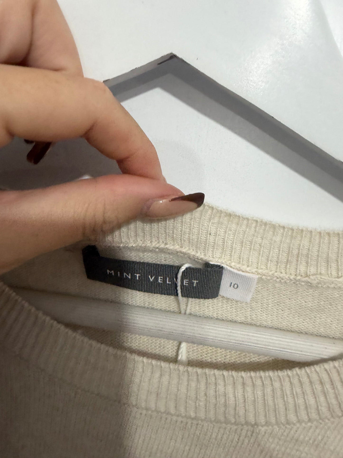 Cream Mint Velvet Jumper, 10