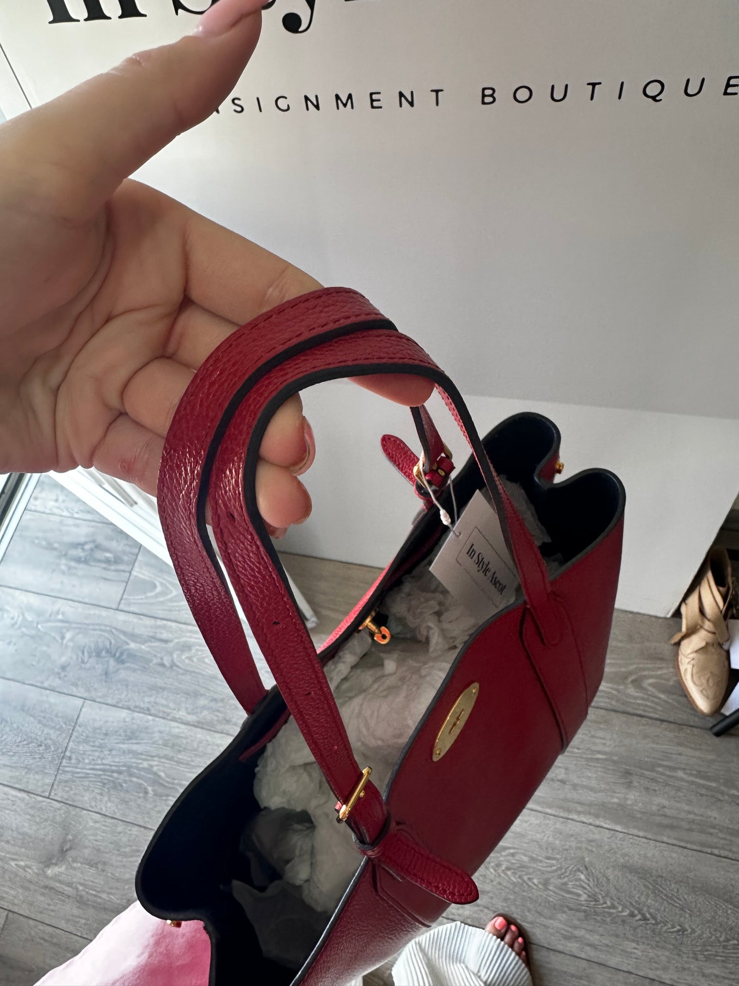 Red Mulberry Bayswater Tote Handbag