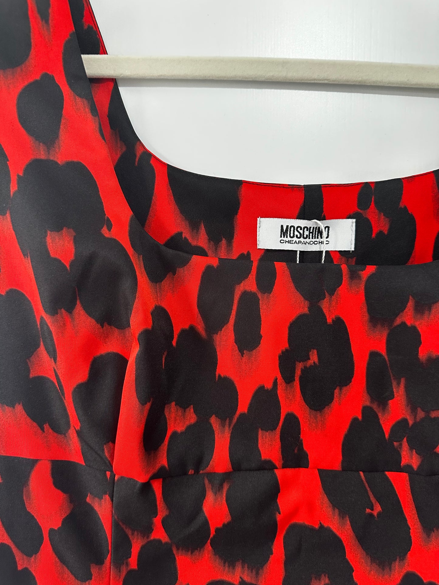 Red & Black Moschino Cheap and Chic Dress, Size 10