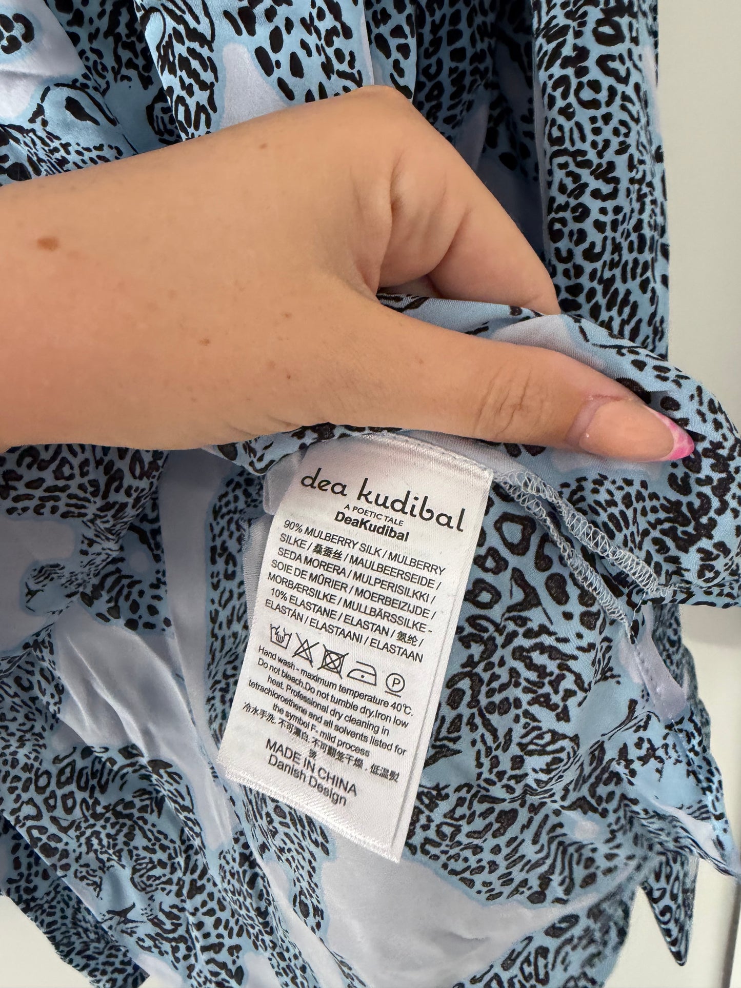 Pre-loved Blue Pattern Dea Kudibal Blouse, XL