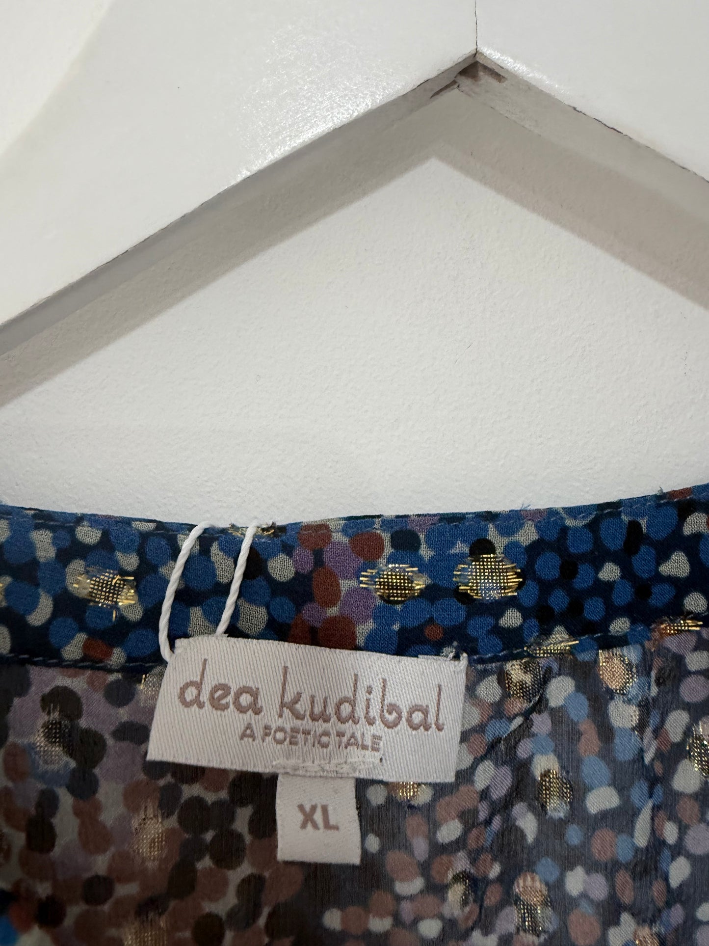 Preloved Blue Multi Dea kudibal Blouse, XL