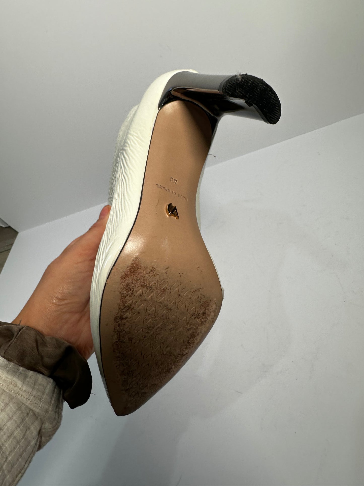 White Vicenza Heels, 5