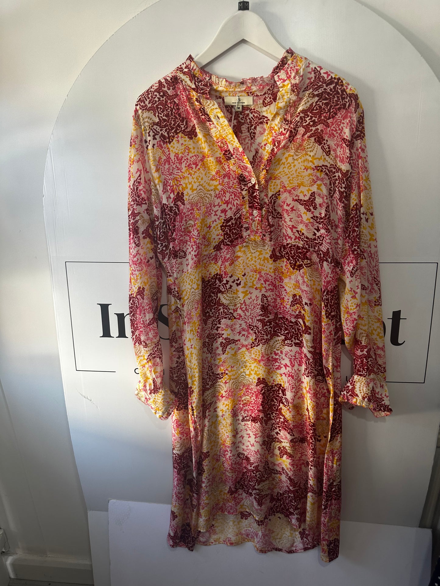 Red/yellow Charlotte sparre Dress, Size Medium