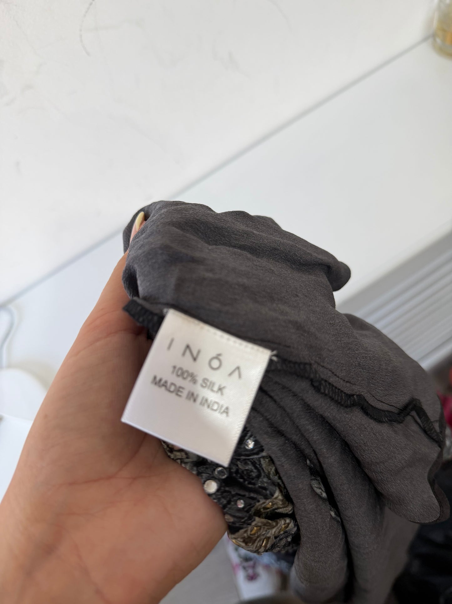 Preloved Black Inoa Blouse, Large