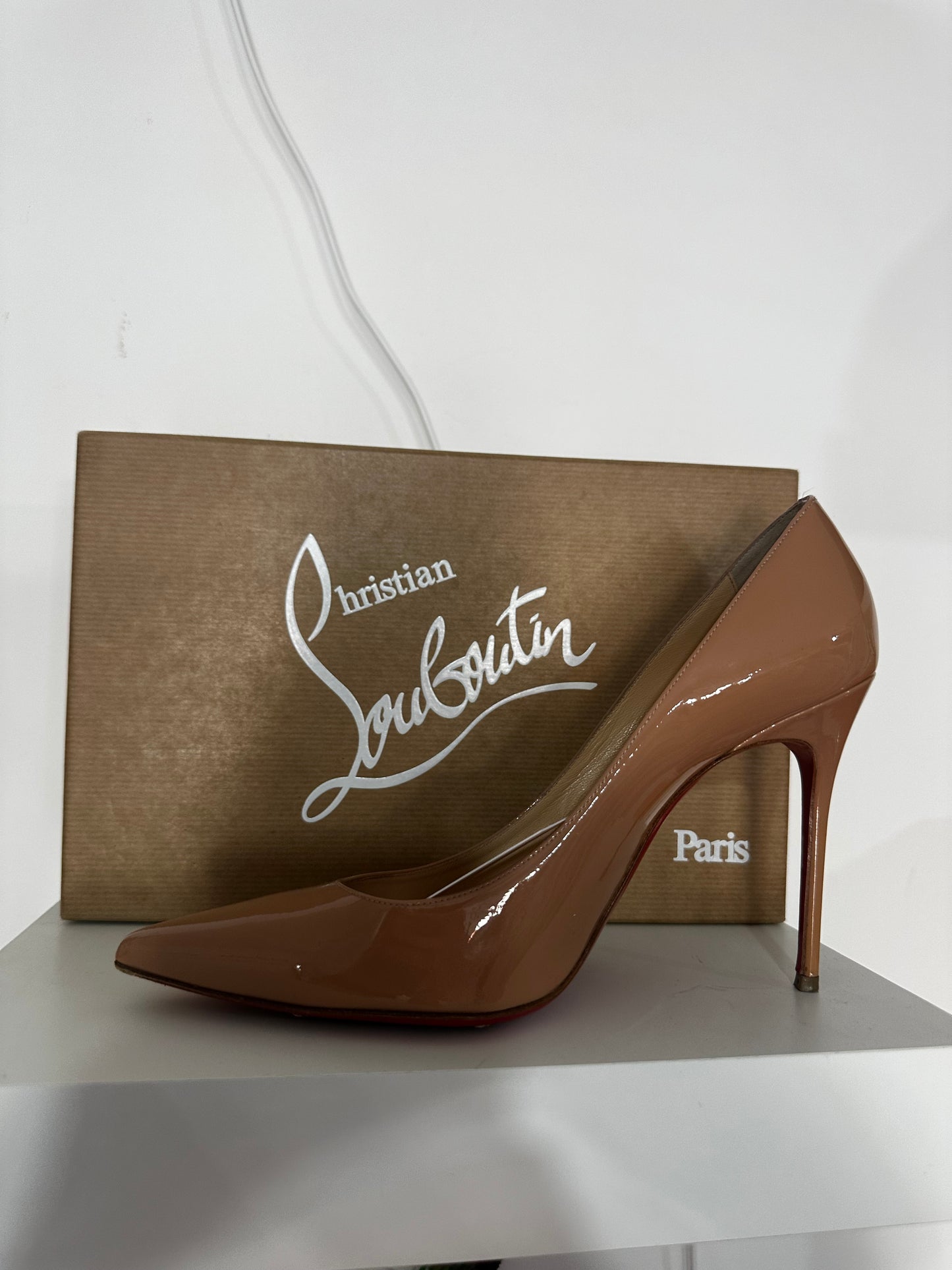 Nude Christian Louboutin Heels, Size 38.5(5.5)
