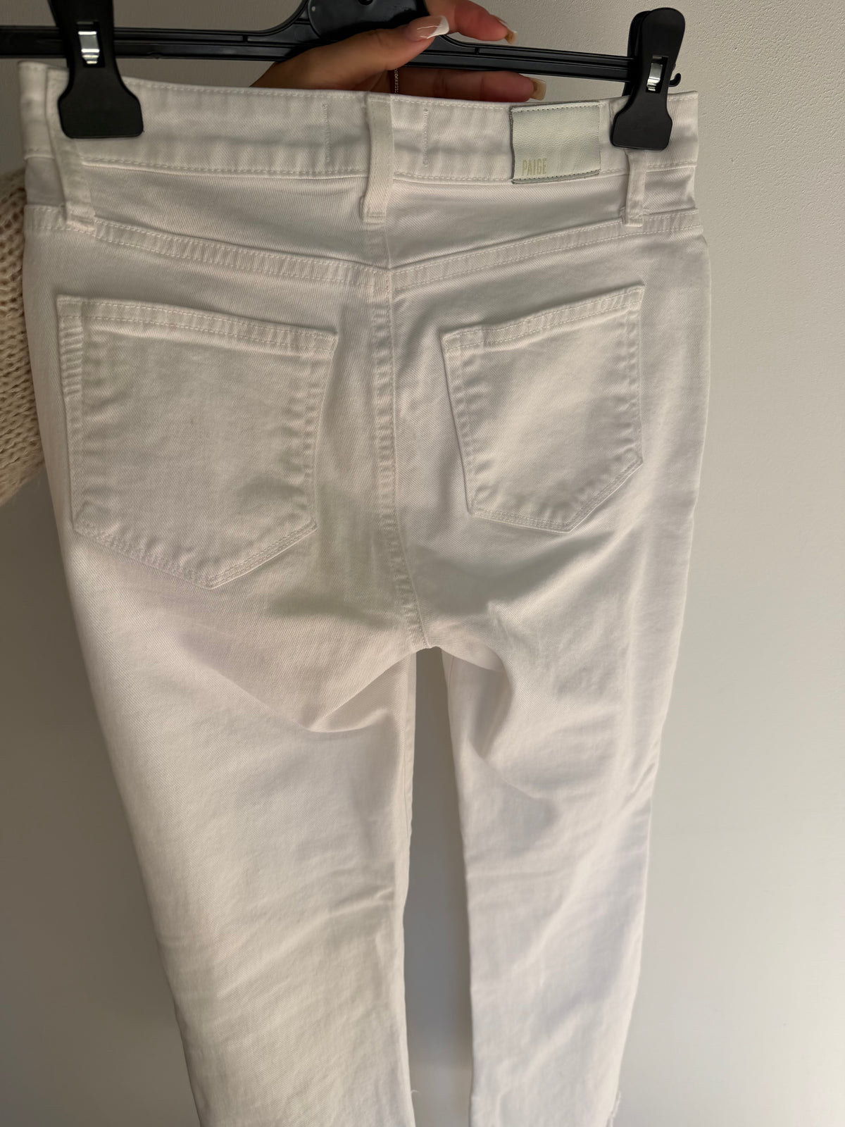 Preloved Paige Jeans Waist 25 Petite White