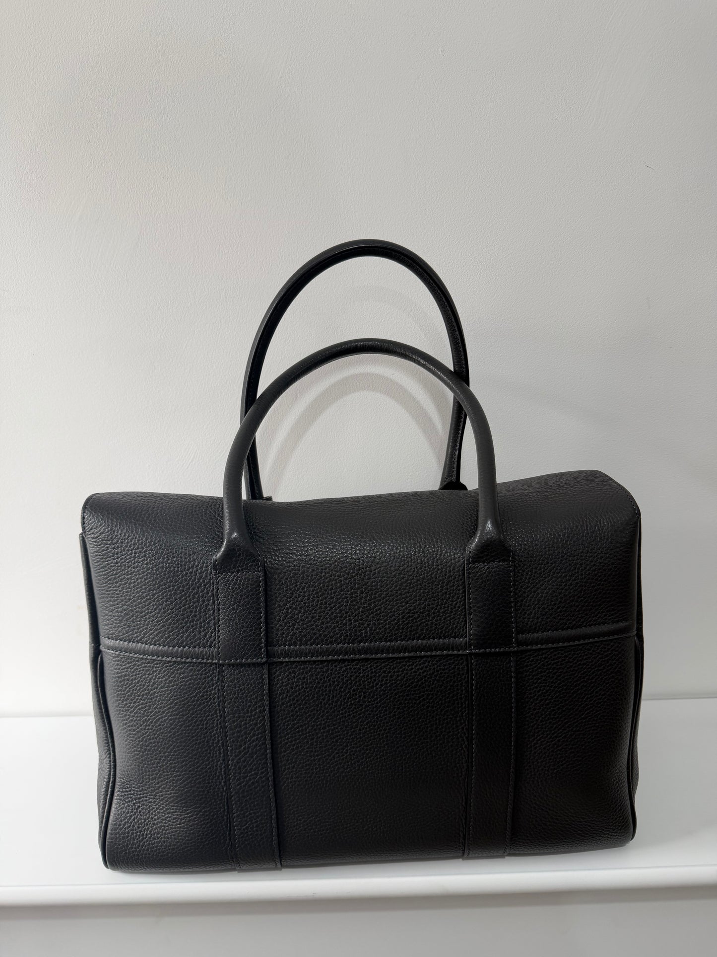 Pre-owned, Brand New Grey Mulberry Bayswater Bag, Grained Leather