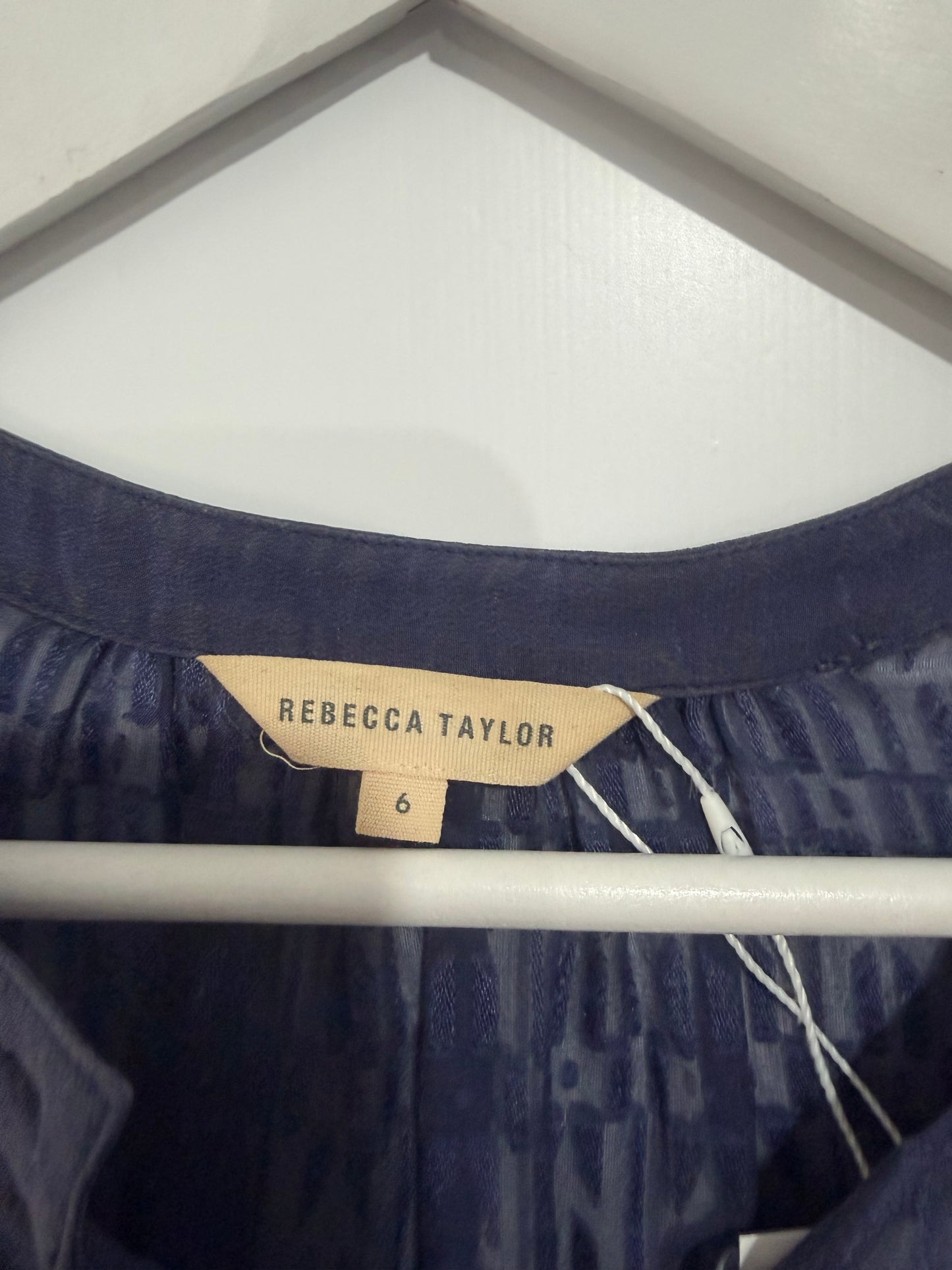Navy Rebecca Taylor Blouse, Size 10