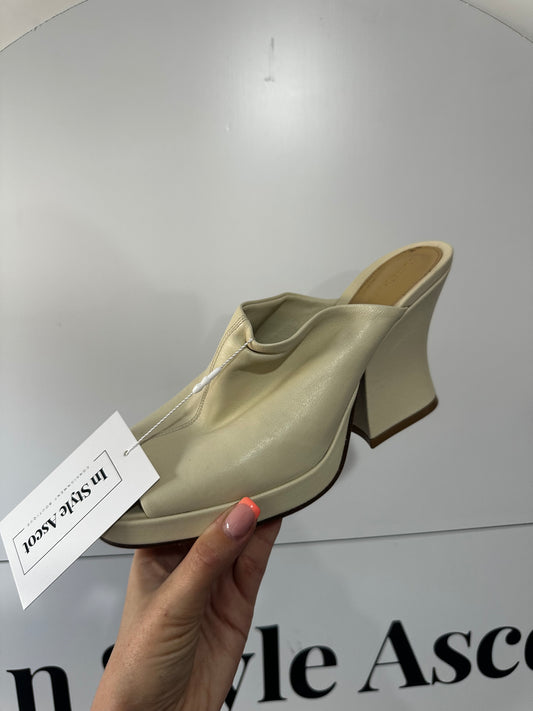 Nude Bottega Veneta Sandal Heels, Size 6