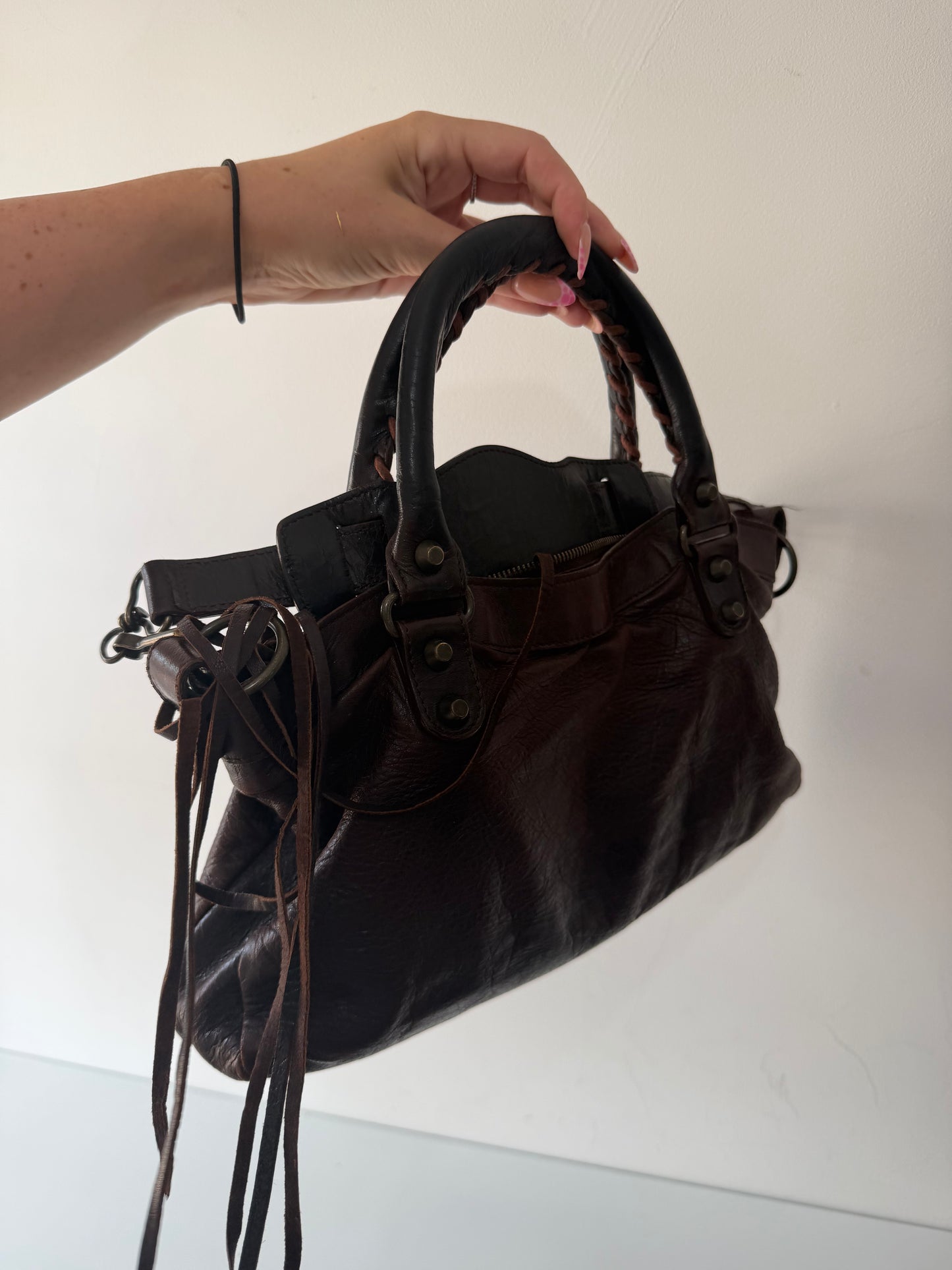 Pre-owned, Brown Balenciaga City Bag, Small