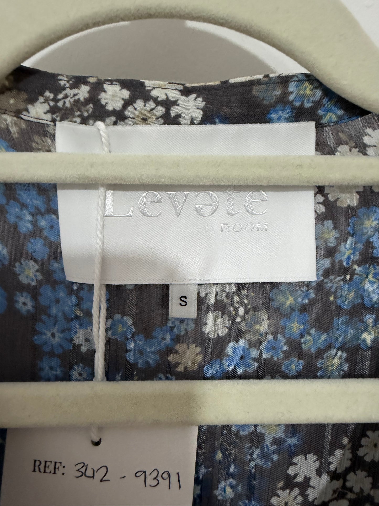 Preloved Levete Room Dress Small Grey Floral