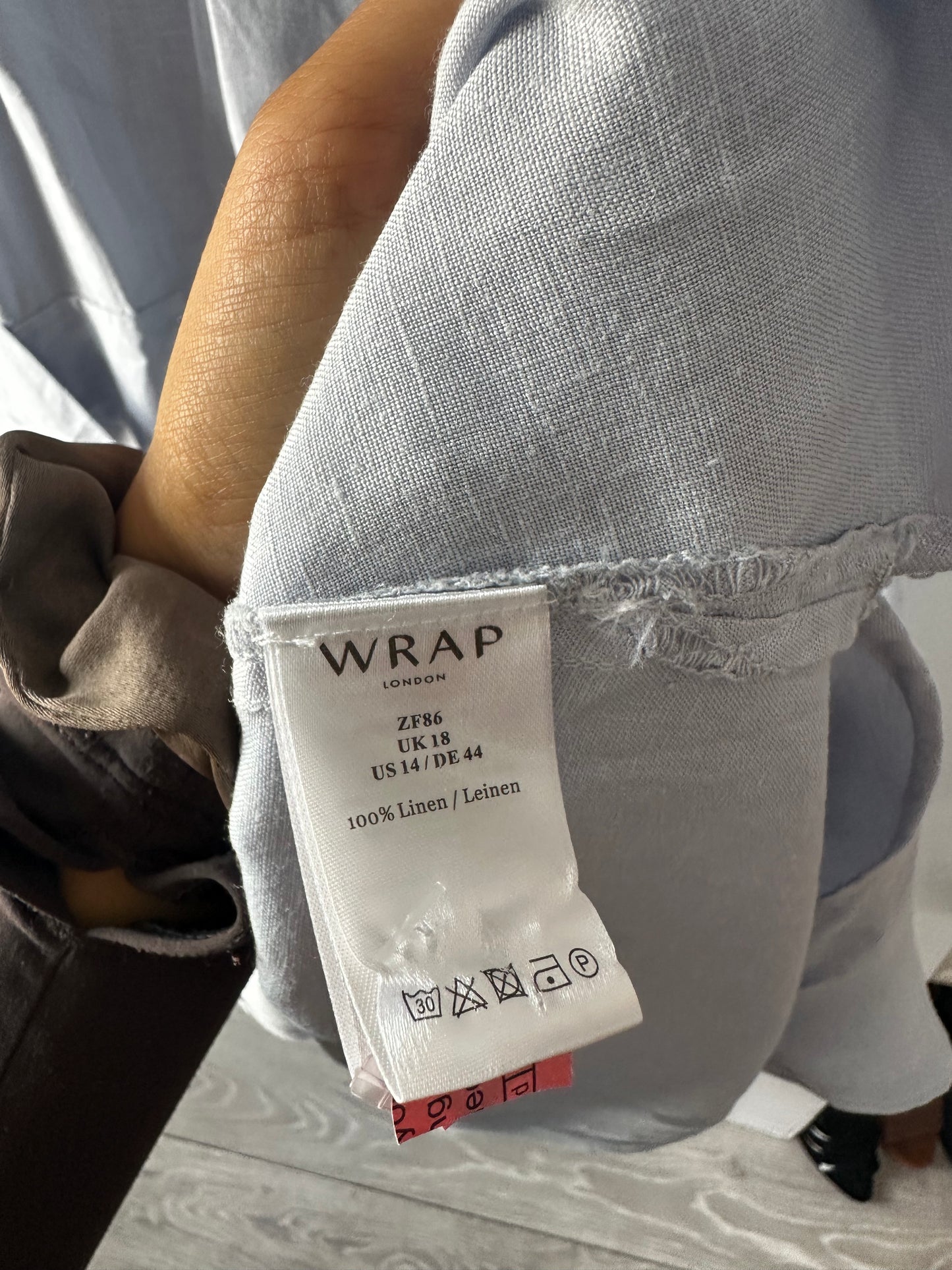 Light Blue WRAP Dress, 18