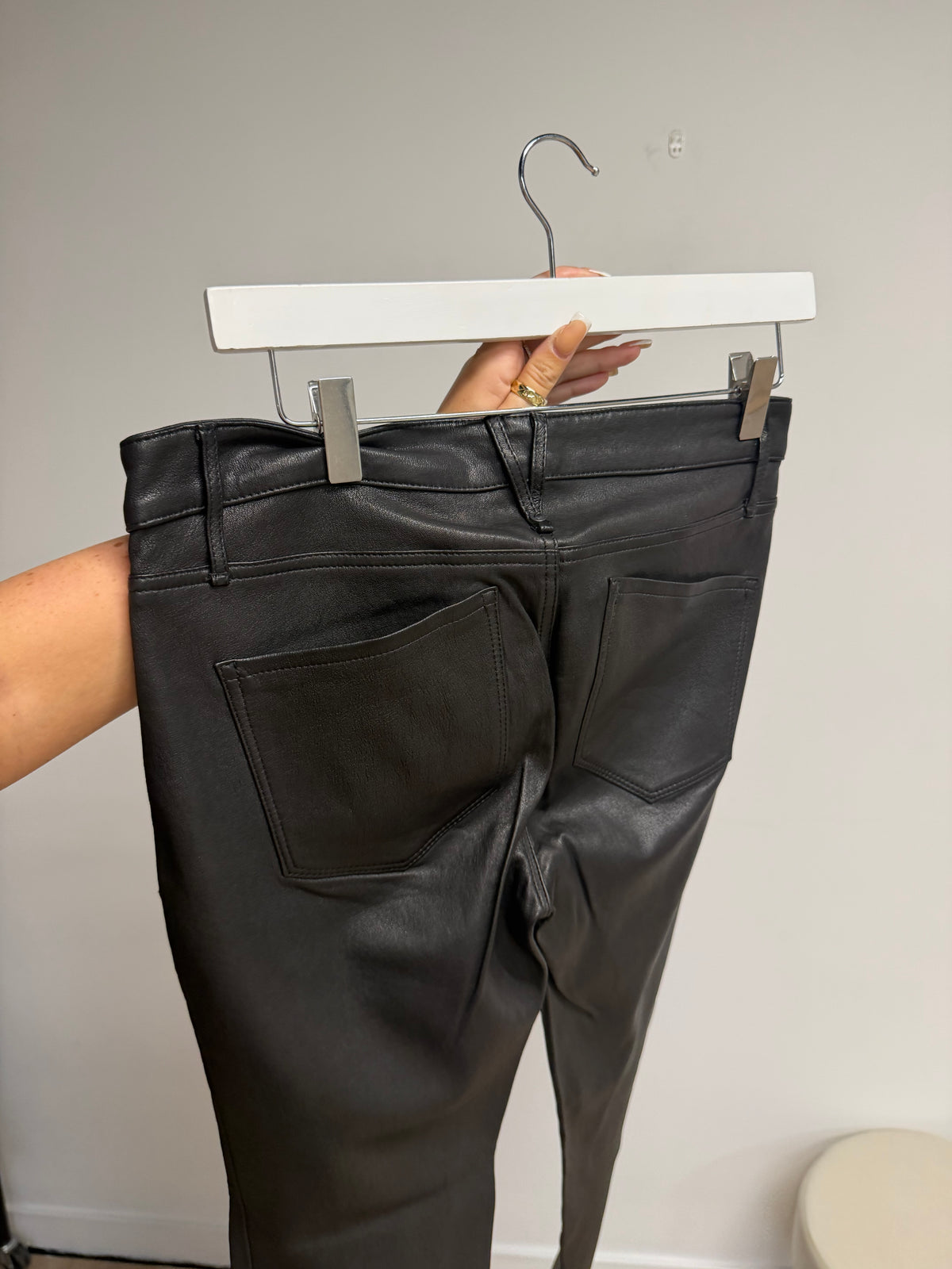 Preloved Marc by Marc Jacobs 100% Real Leather Trousers W29 (Size 10) Black