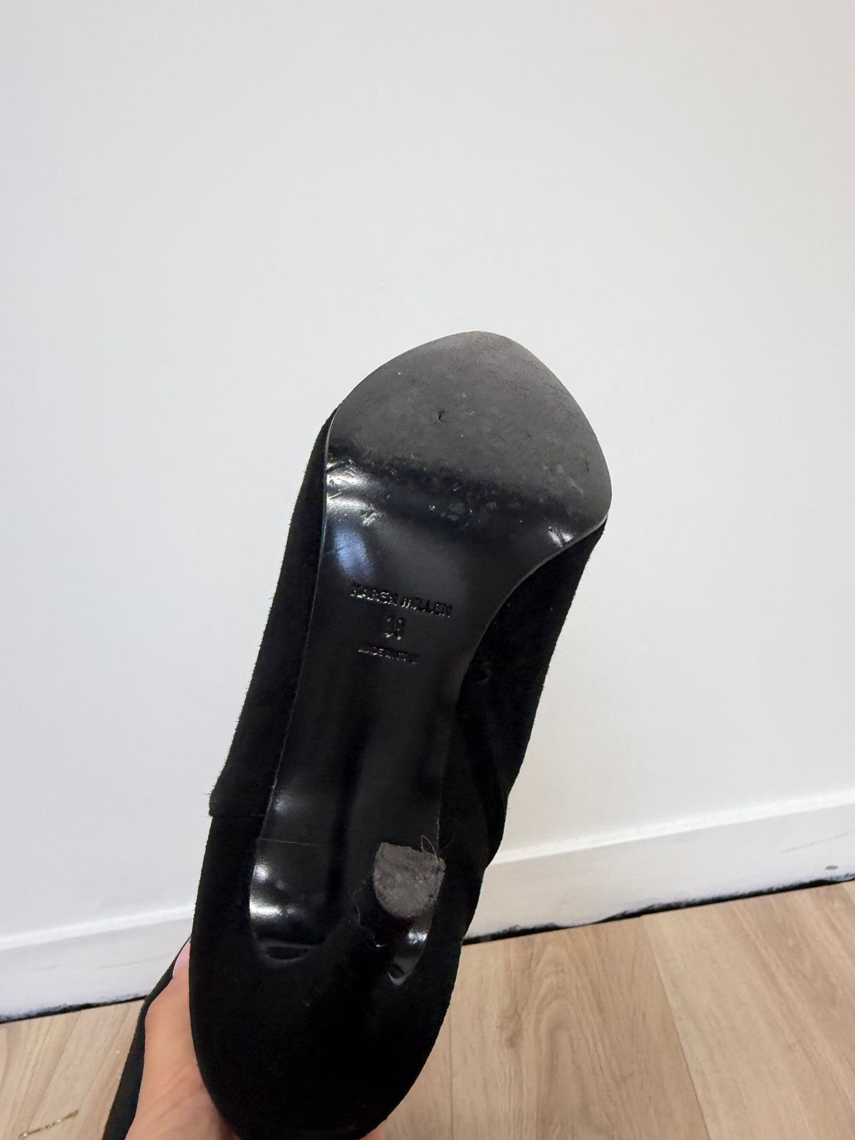 Preloved Karen Millen Knee High Boots, Size 5 Black