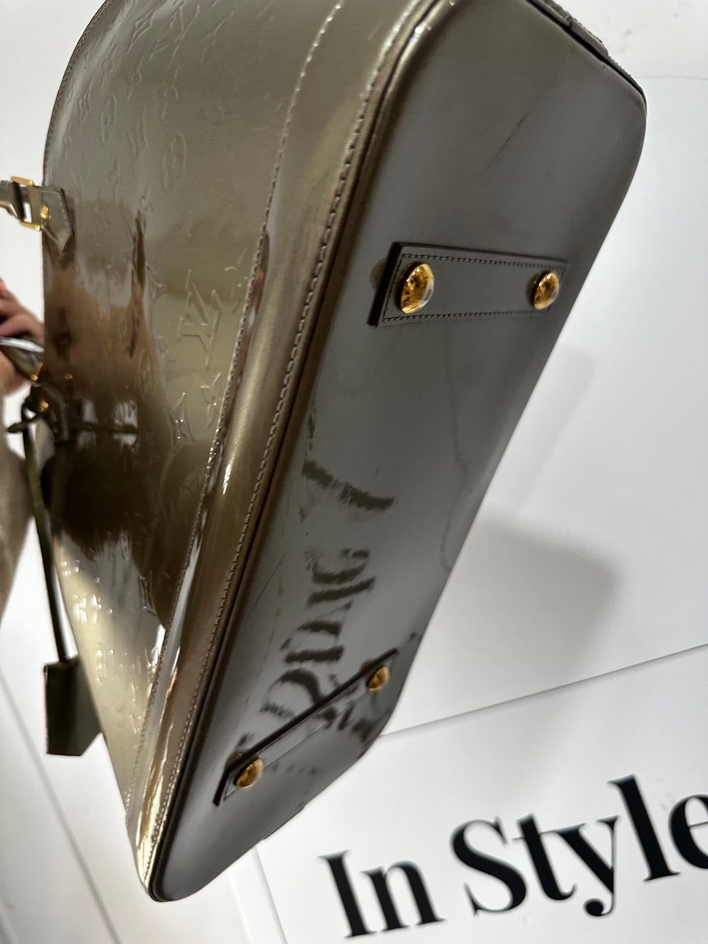 Vernis Vintage Louis Vuitton Handbag, Large Alma