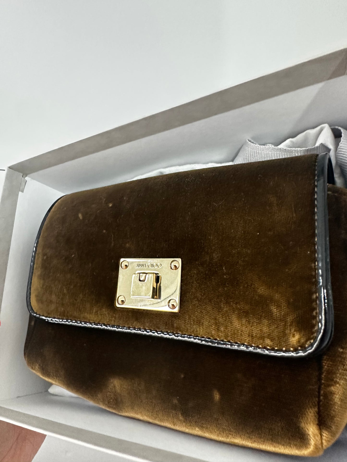 Brown/green Jimmy Choo (Shoe Set) Bag, Small